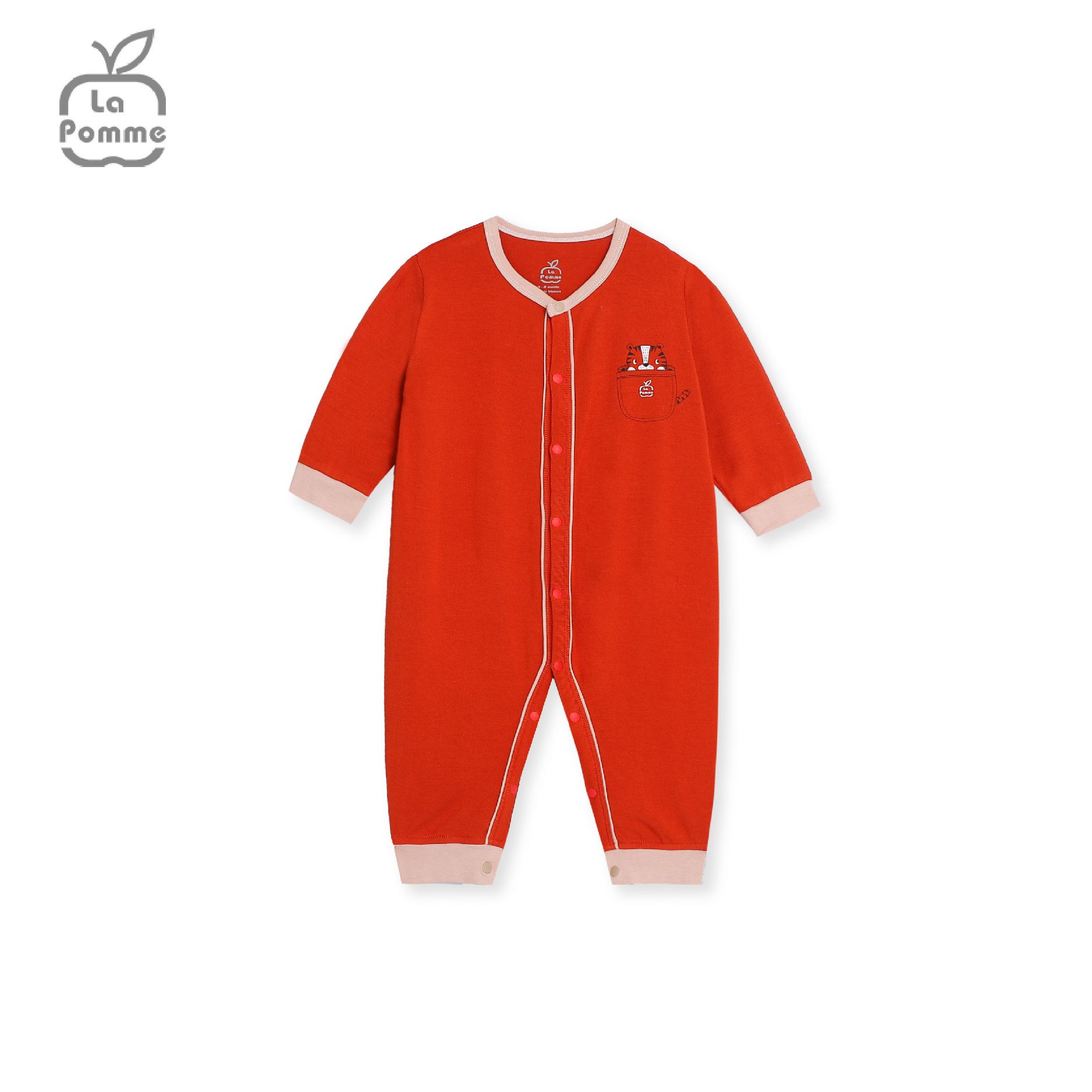 Body dài tay La Pomme Tiger Cub - Xanh