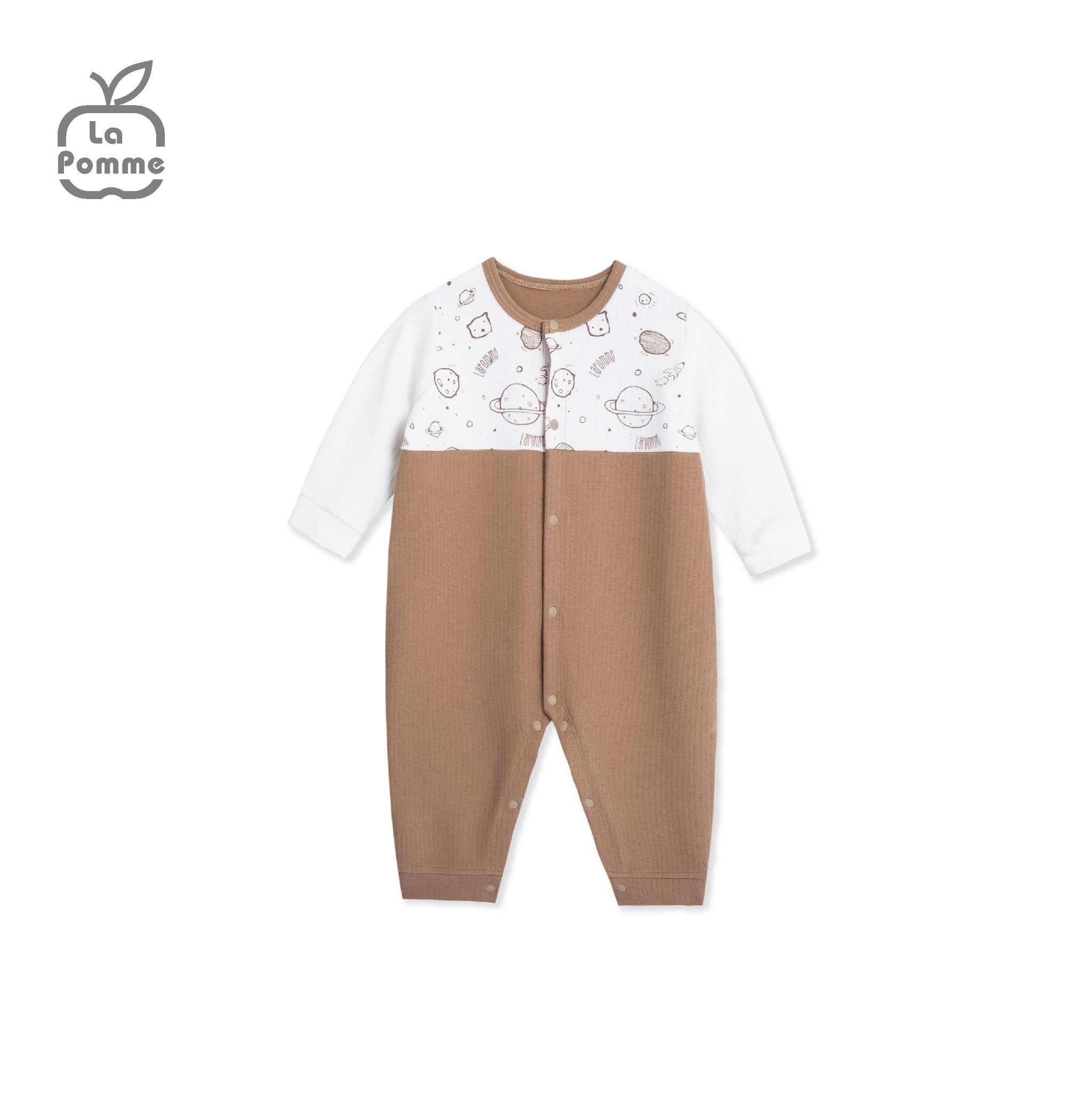 Body Dài Tay La Pomme Fun Galaxy - Nâu