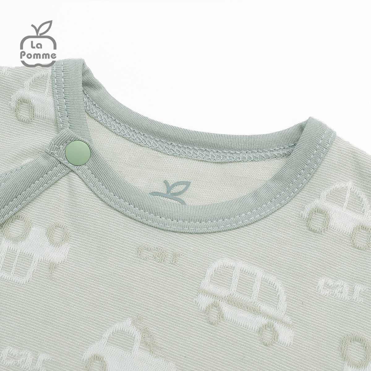 Body chip dài tay La Pomme Little Car - Nâu