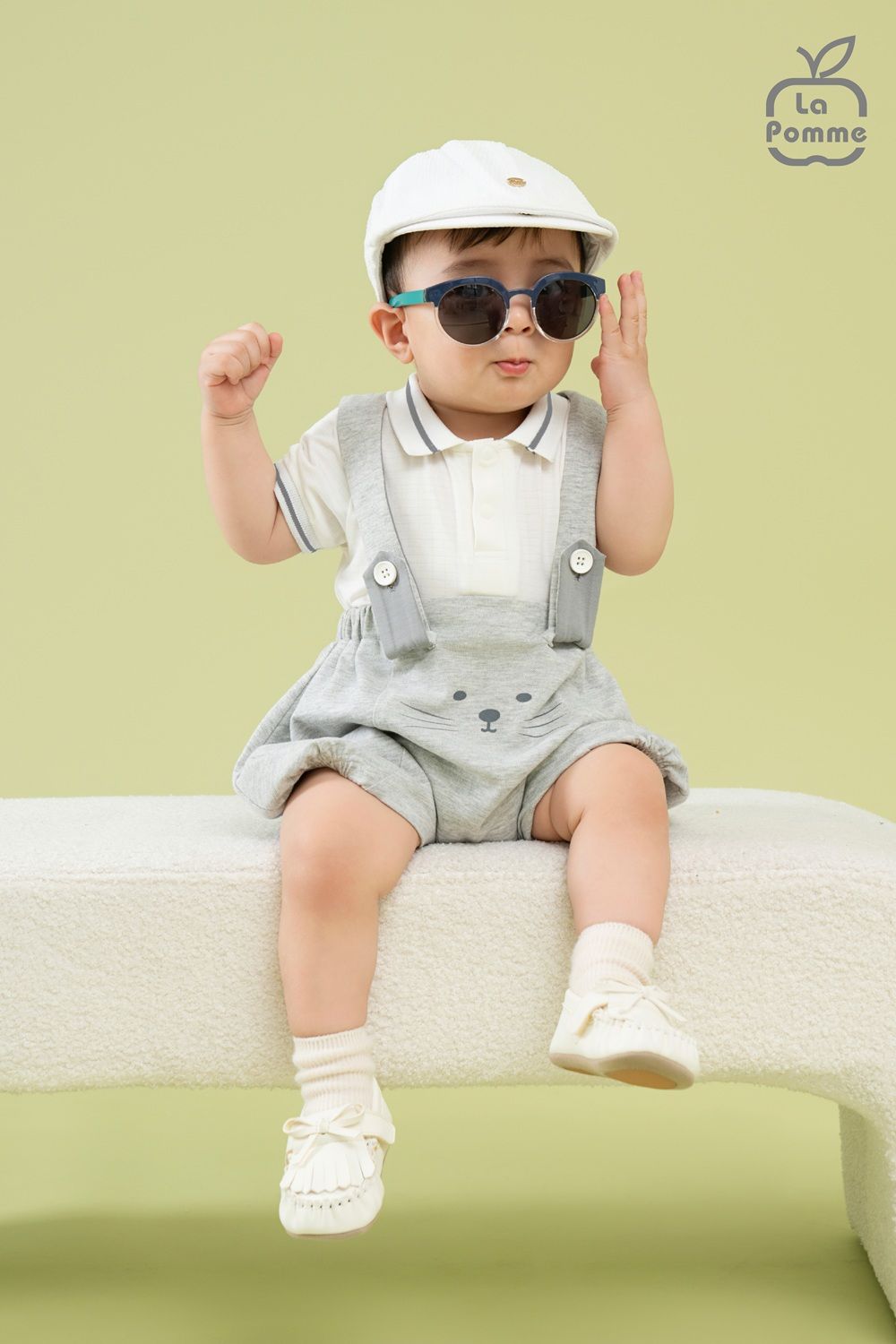 Bộ yếm rời kèm áo La Pomme Tuổi thần tiên