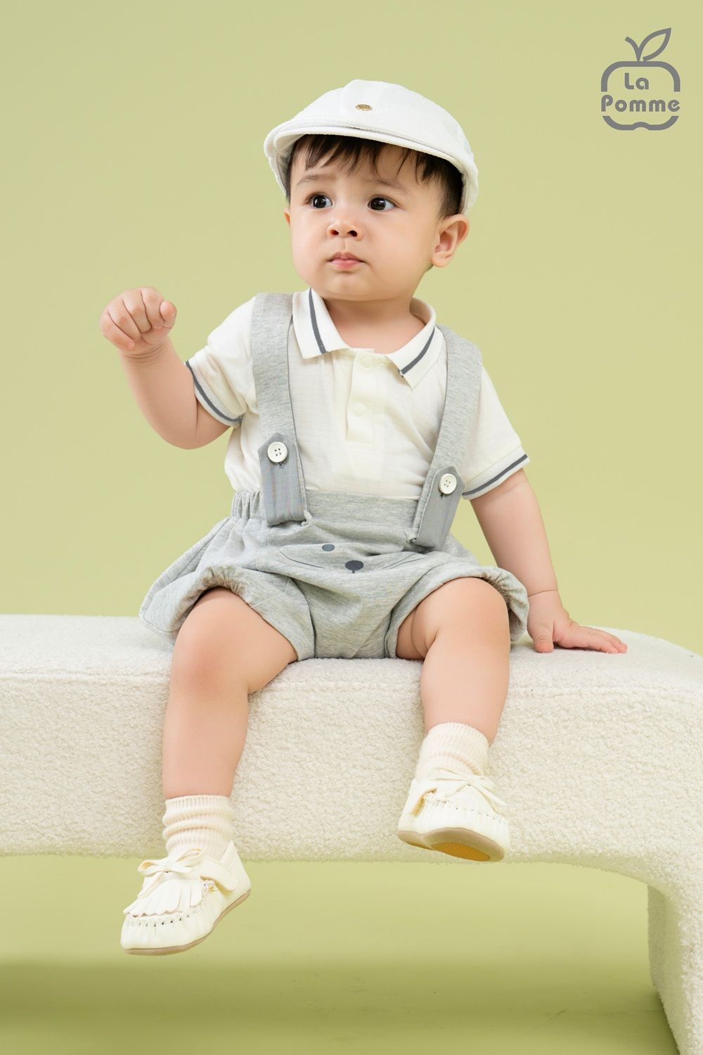 Bộ yếm rời kèm áo La Pomme Tuổi thần tiên