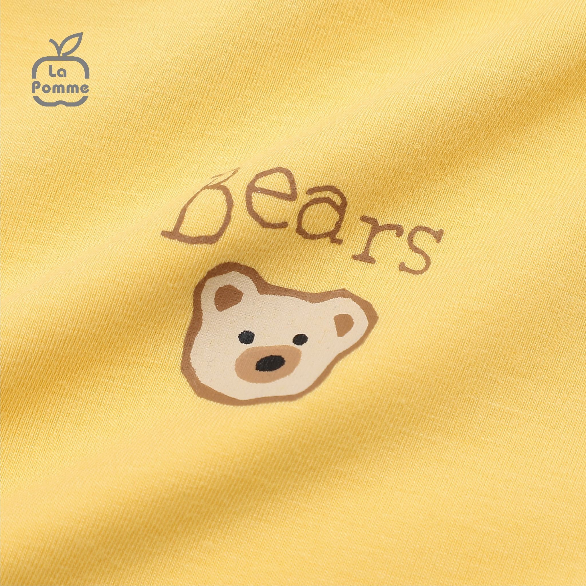 Áo Cổ 3cm La Pomme Little Bear - Nâu