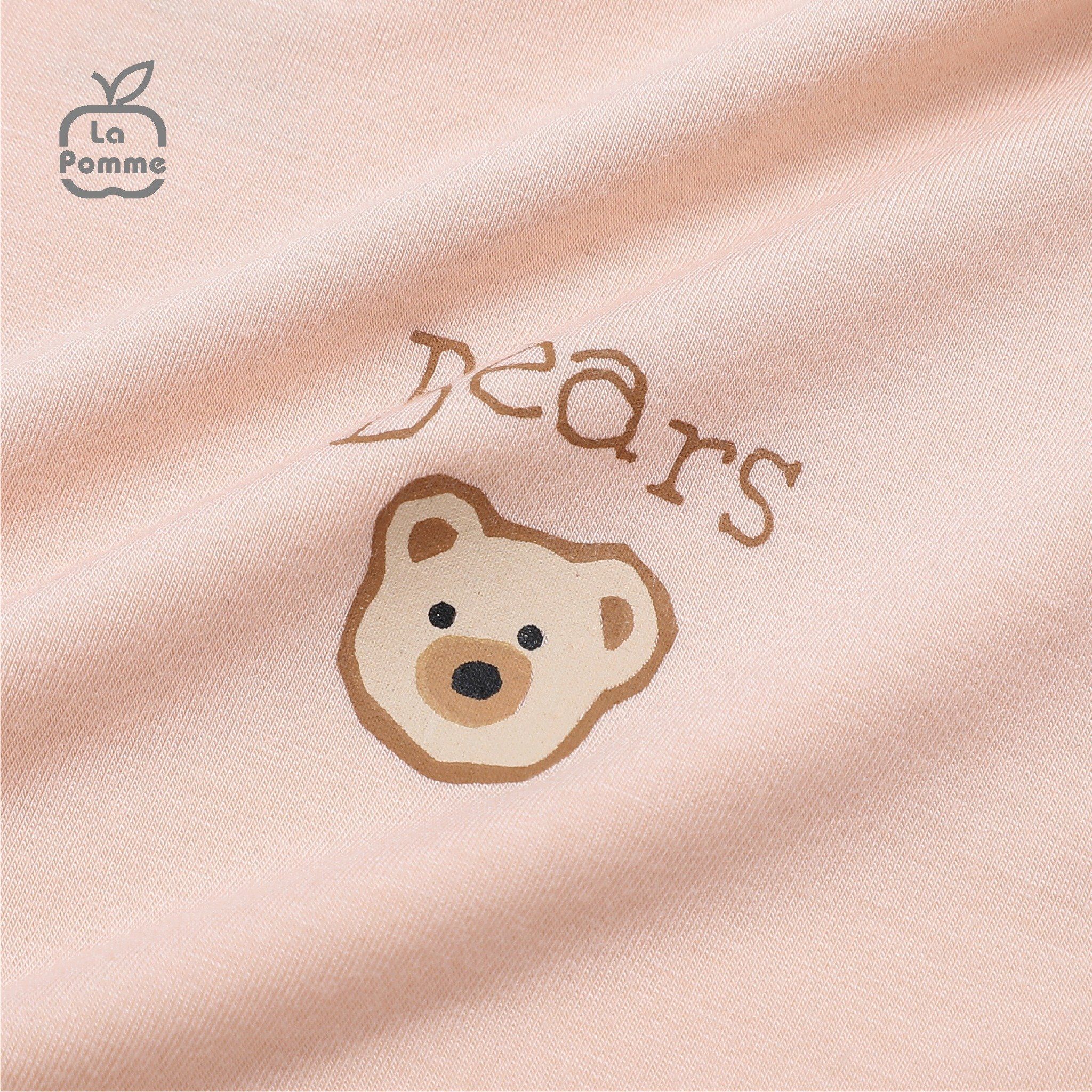 Áo Cổ 3cm La Pomme Little Bear - Nâu