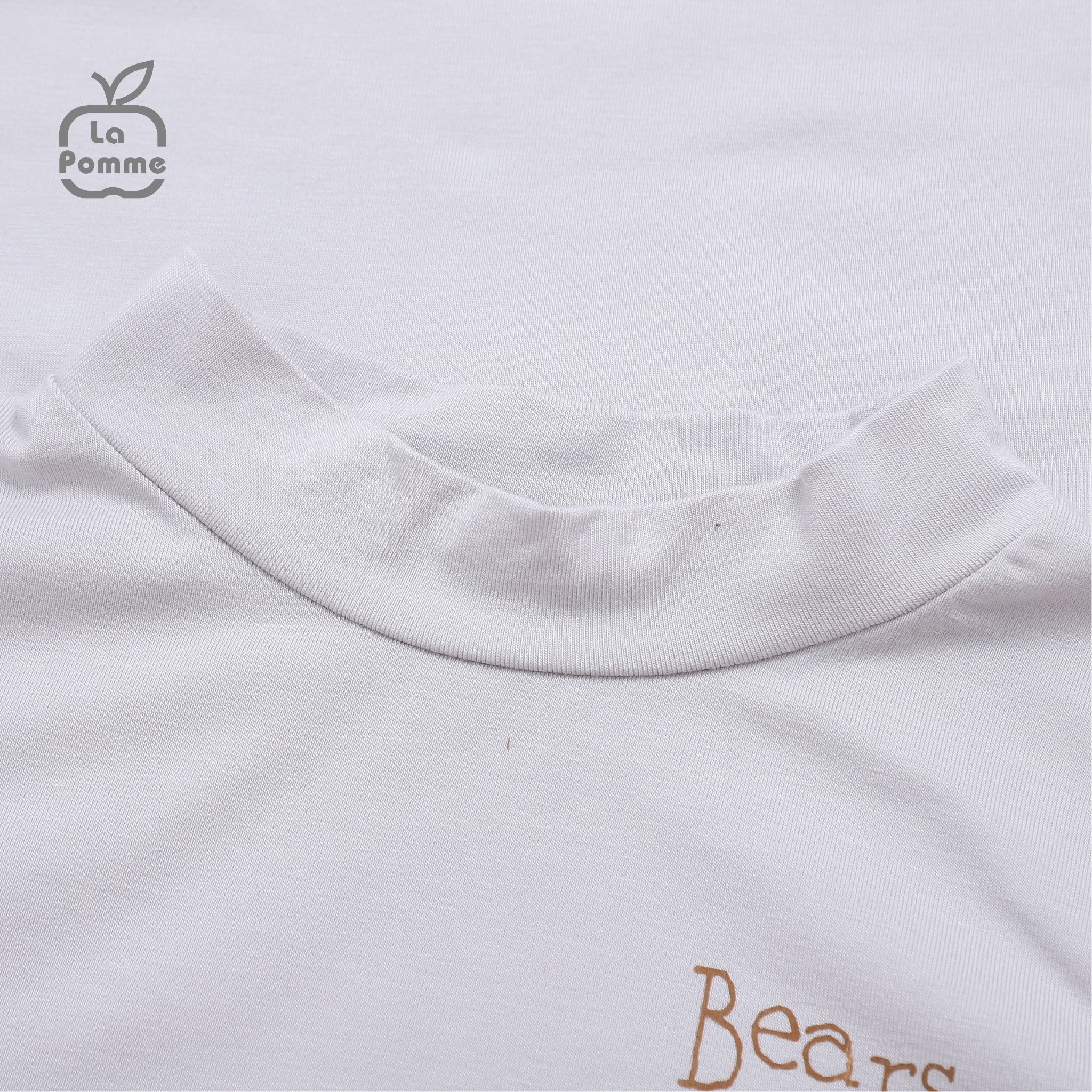 Áo Cổ 3cm La Pomme Little Bear - Xanh