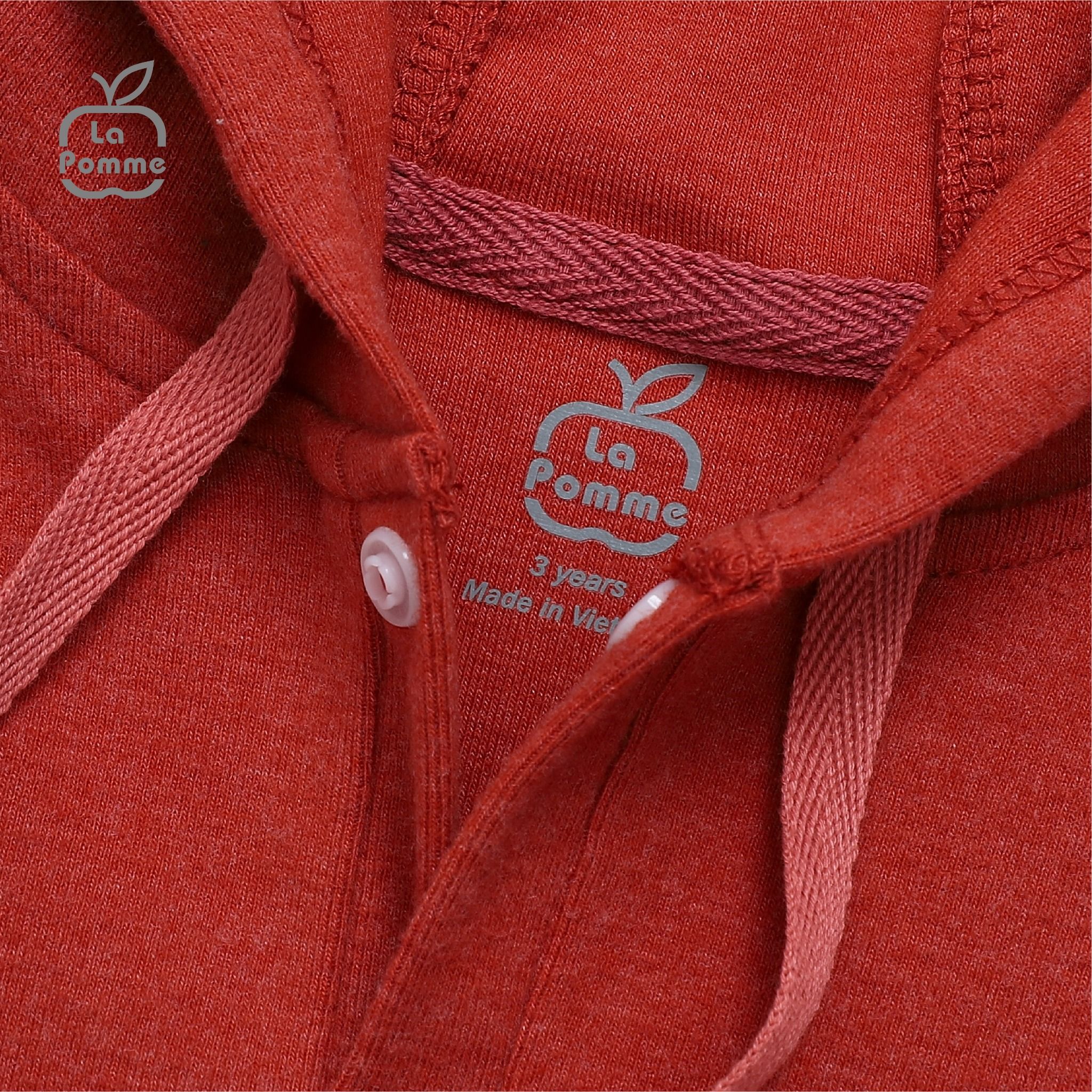 Áo Gile mũ La Pomme Cool Pocket - Nâu đậm