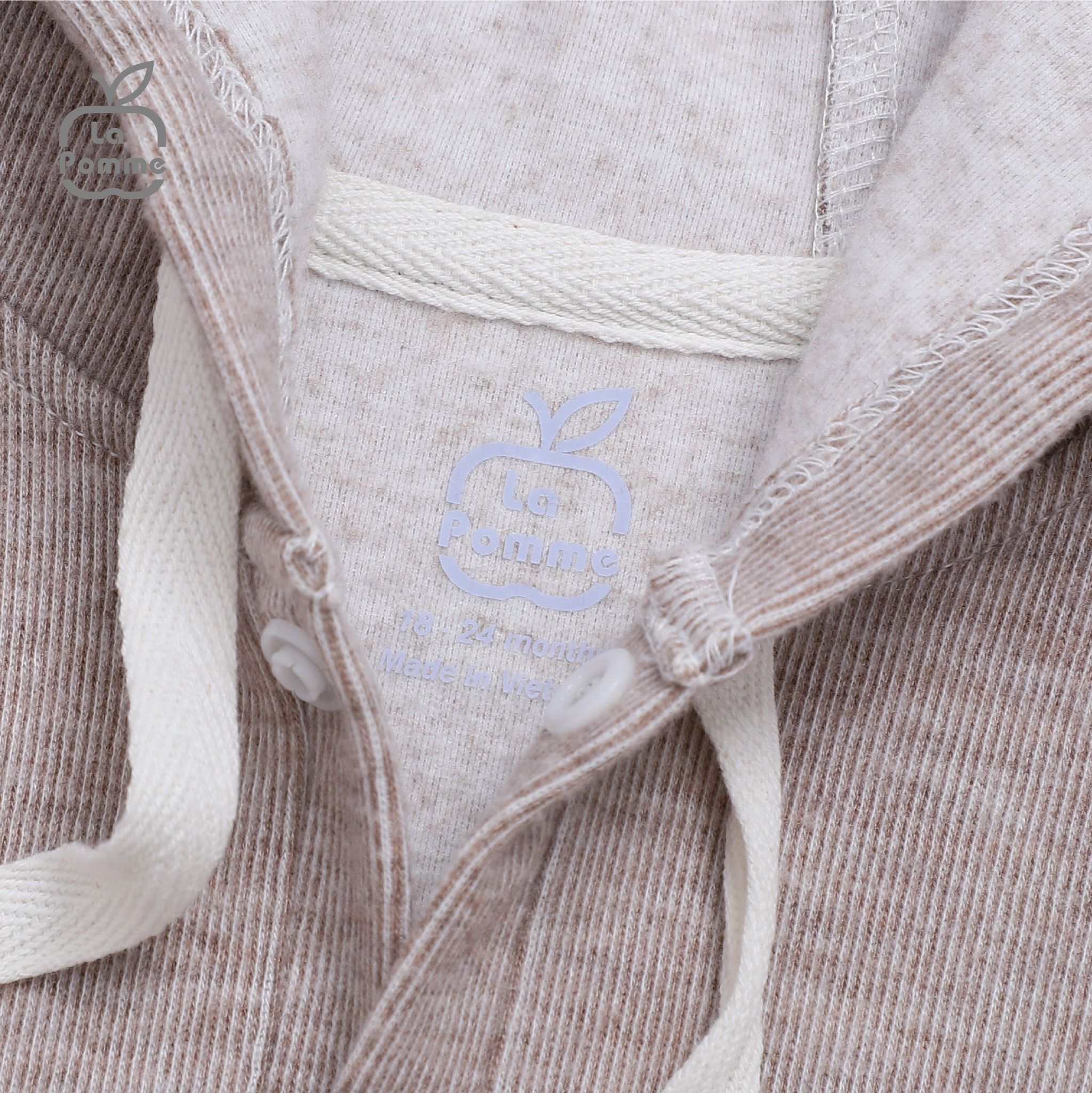 Áo Gile mũ La Pomme Cool Pocket - Nâu đậm