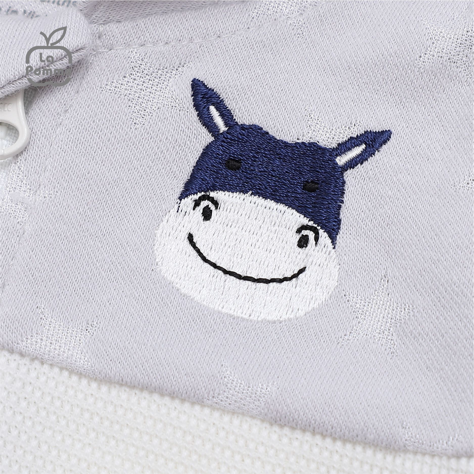 Áo Gile mũ La Pomme Baby Donkey - Xanh