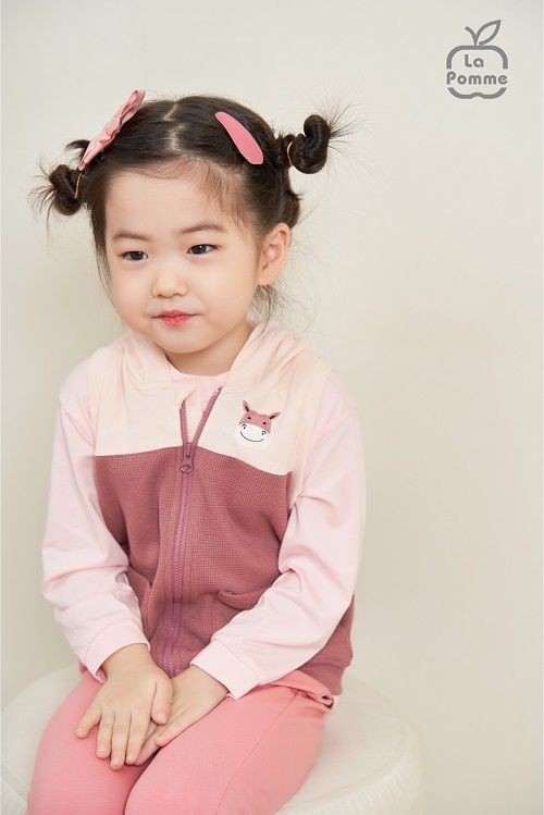 Áo Gile mũ La Pomme Baby Donkey - Trắng