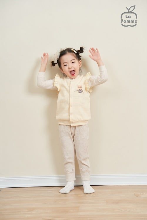 Áo Gile La Pomme Girly bèo - Hồng