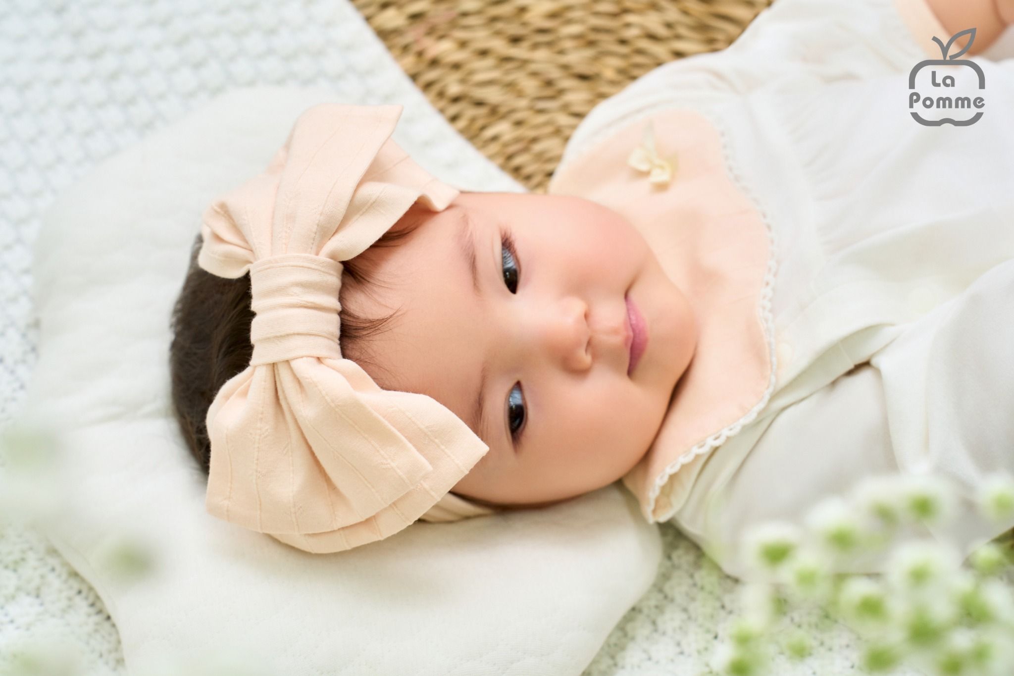 Body dài tay La Pomme hoa nhỏ bồng bềnh