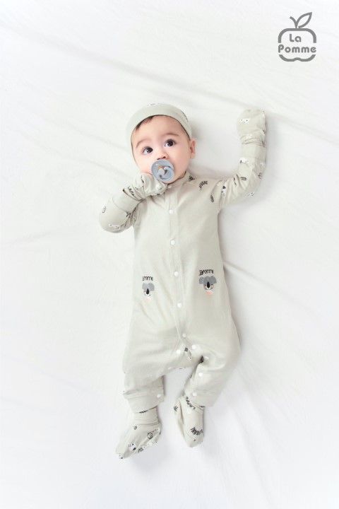 Body dài tay La Pomme Koala tinh nghịch - Ghi