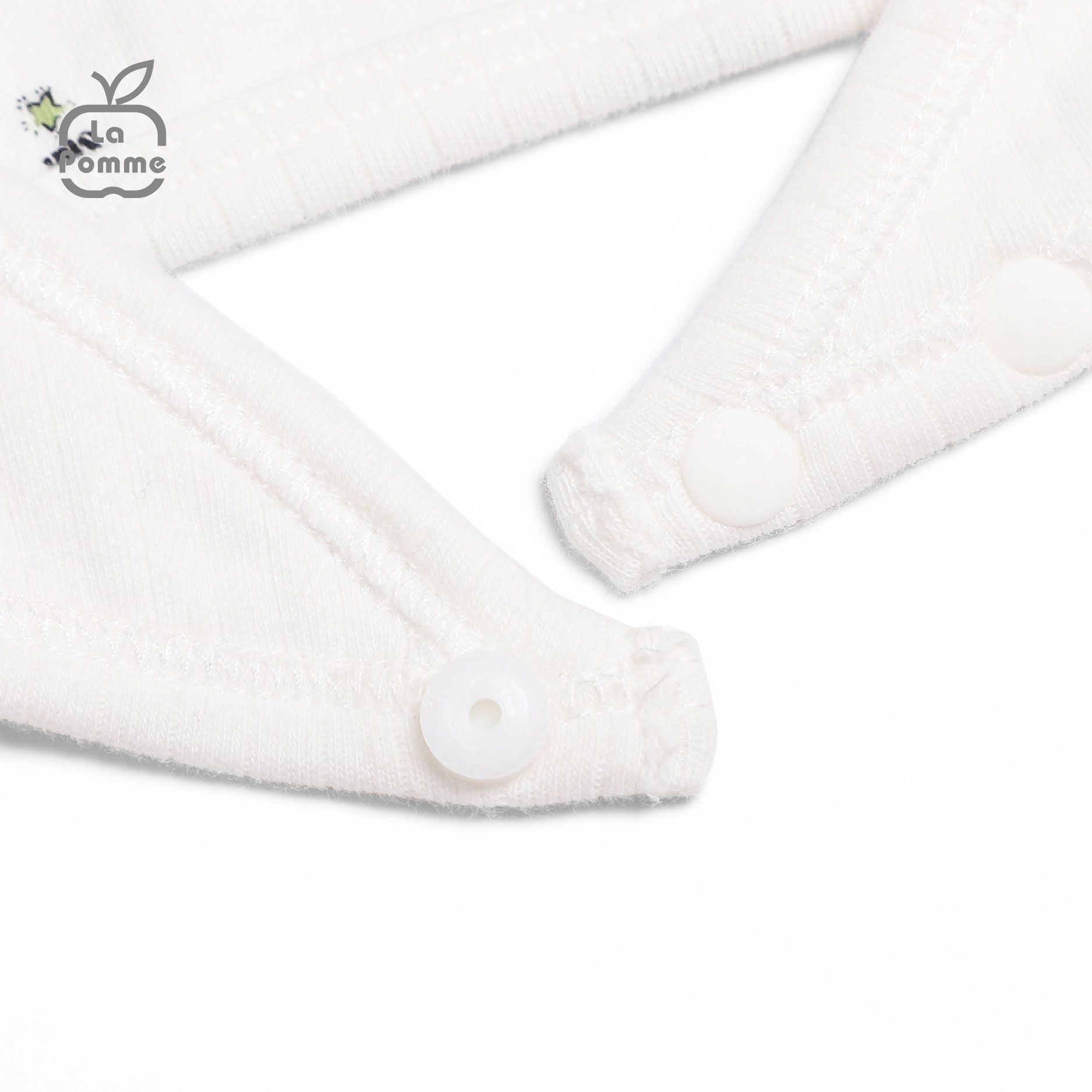 R060 Yếm La Pomme Ngôi sao nhỏ - 0M Trắng Xanh