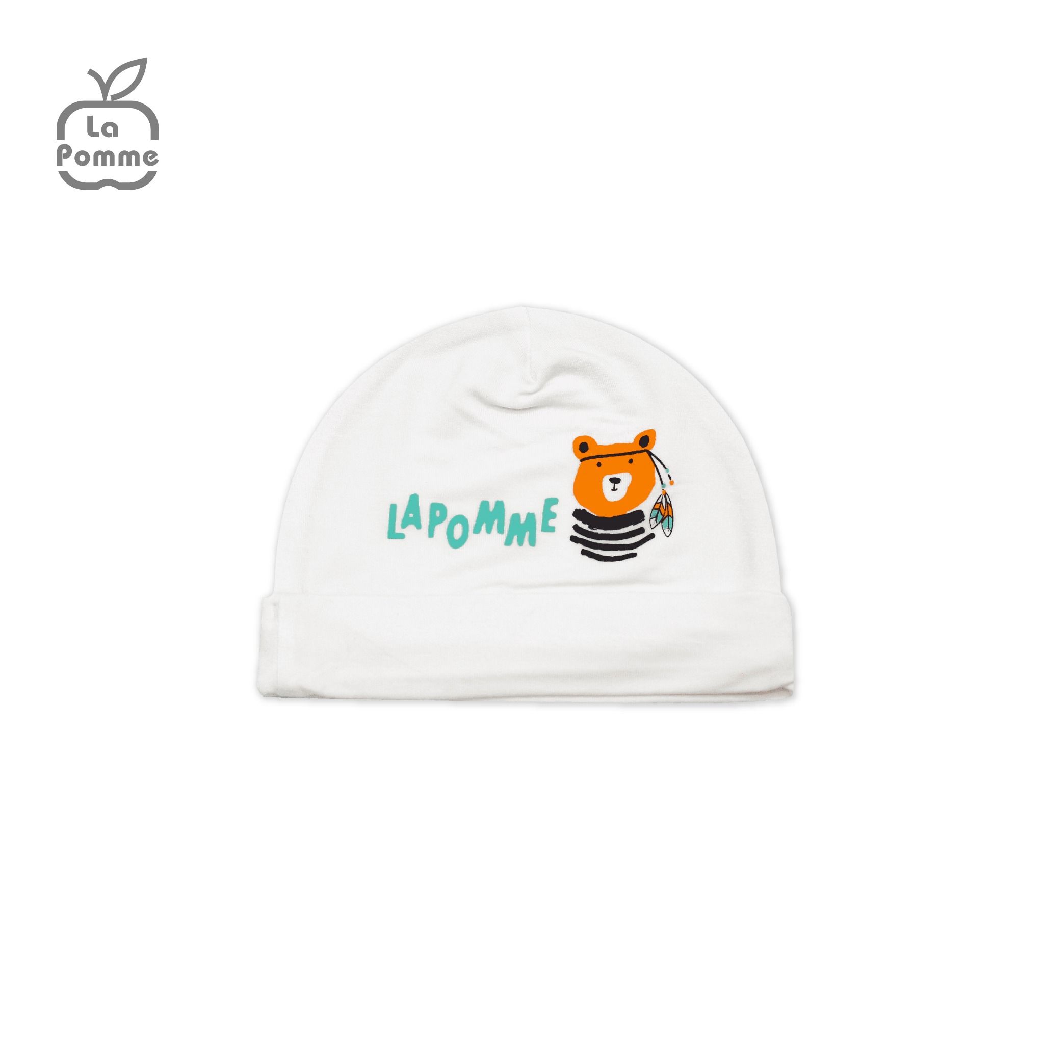Mũ sơ sinh La Pomme Teddy Bear - Vàng