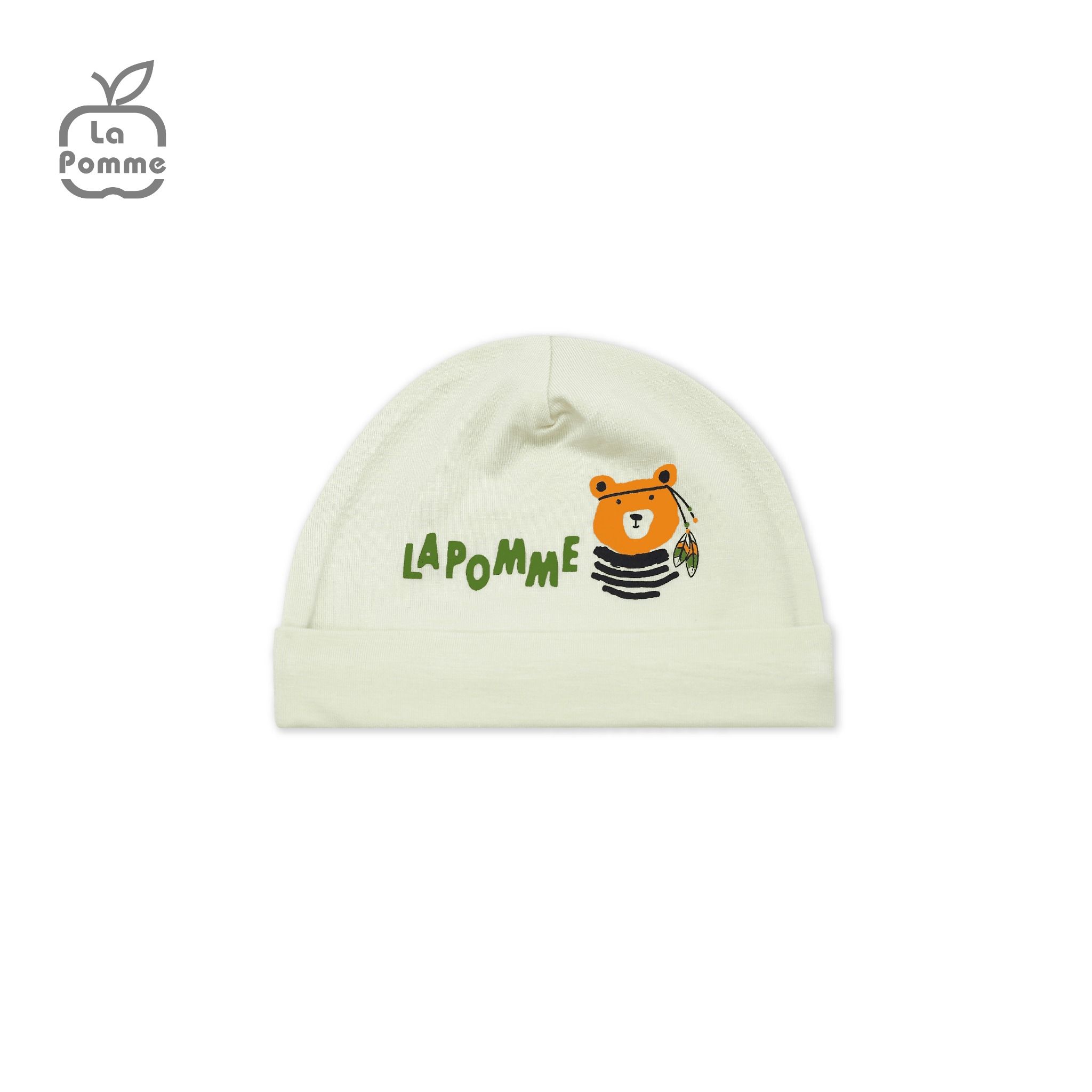Mũ sơ sinh La Pomme Teddy Bear - Vàng