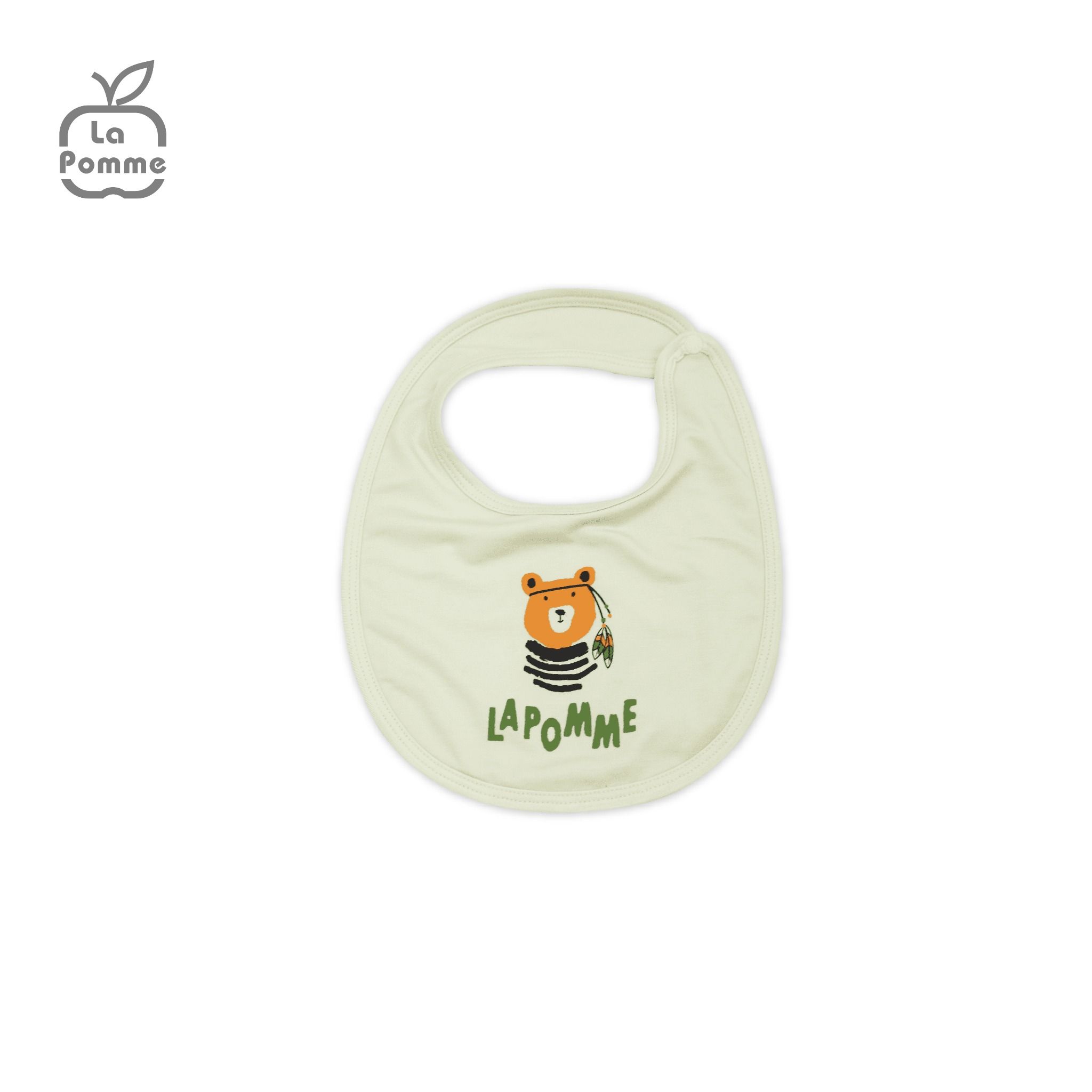 Yếm La Pomme Teddy Bear - Trắng