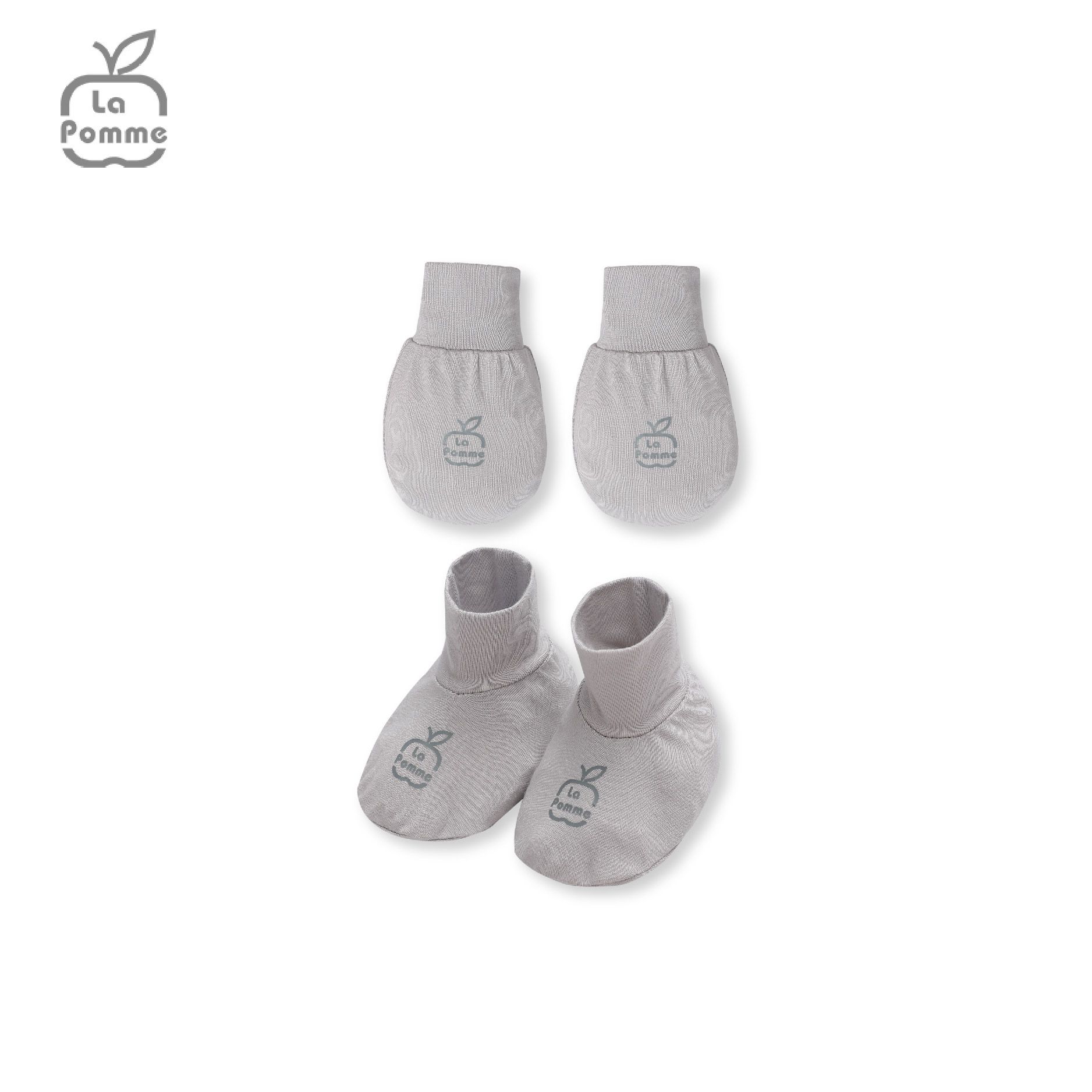 Set bao tay bao chân La Pomme Baby Racoon - Hồng