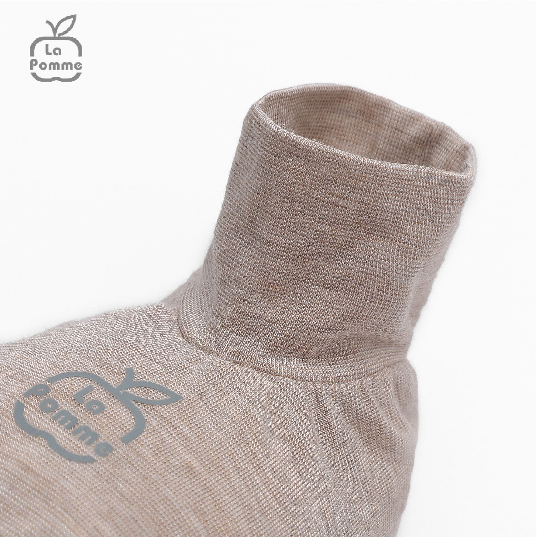 Set bao tay bao chân La Pomme Baby Racoon - Nâu