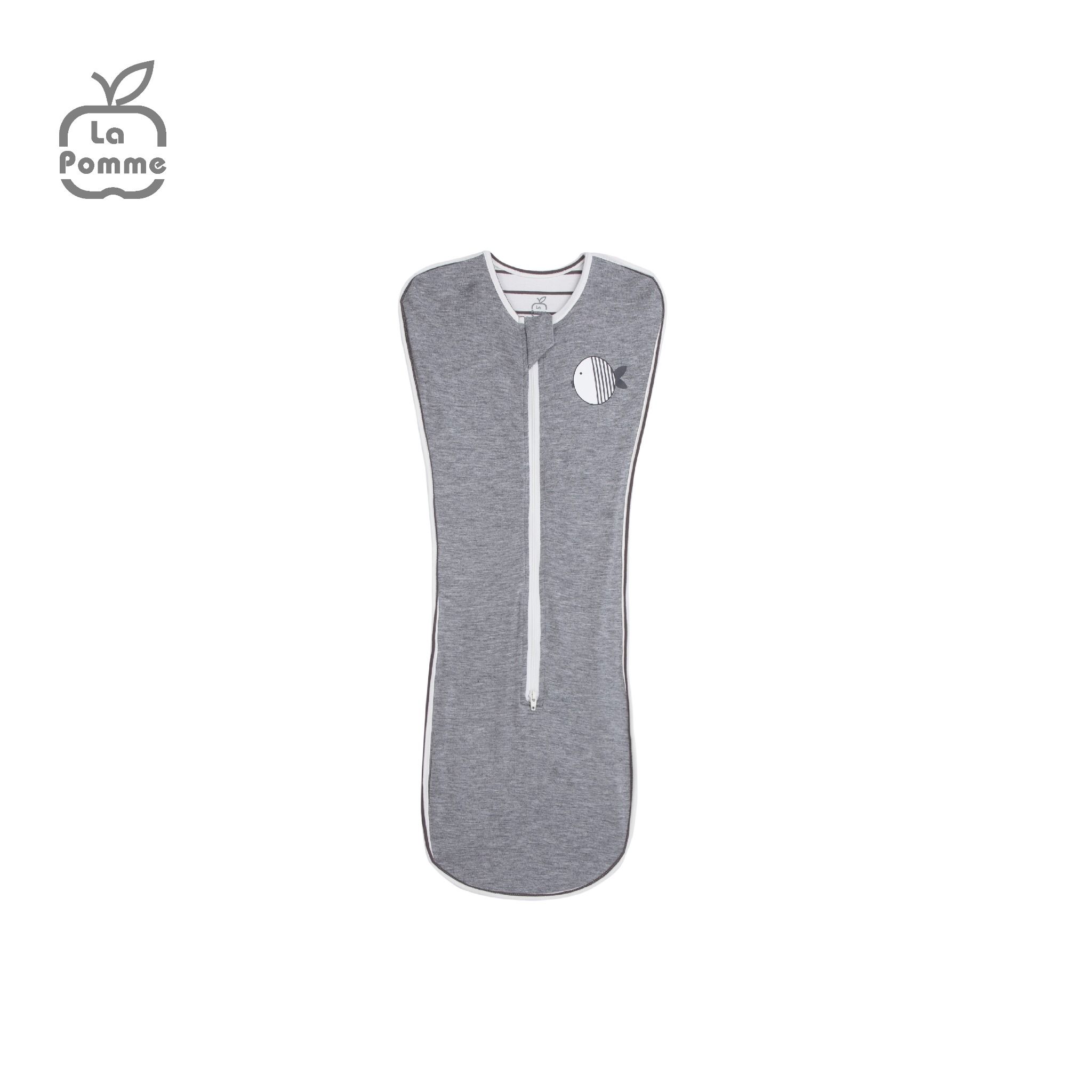 Nhộng chũn ngủ sơ sinh La Pomme Baby Fish - Trắng ghi