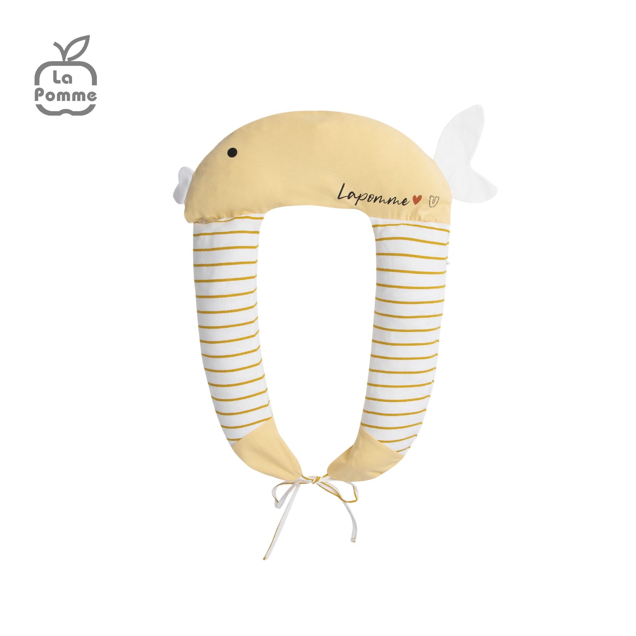 Gối chữ U đa năng La Pomme Baby Fish - Vàng