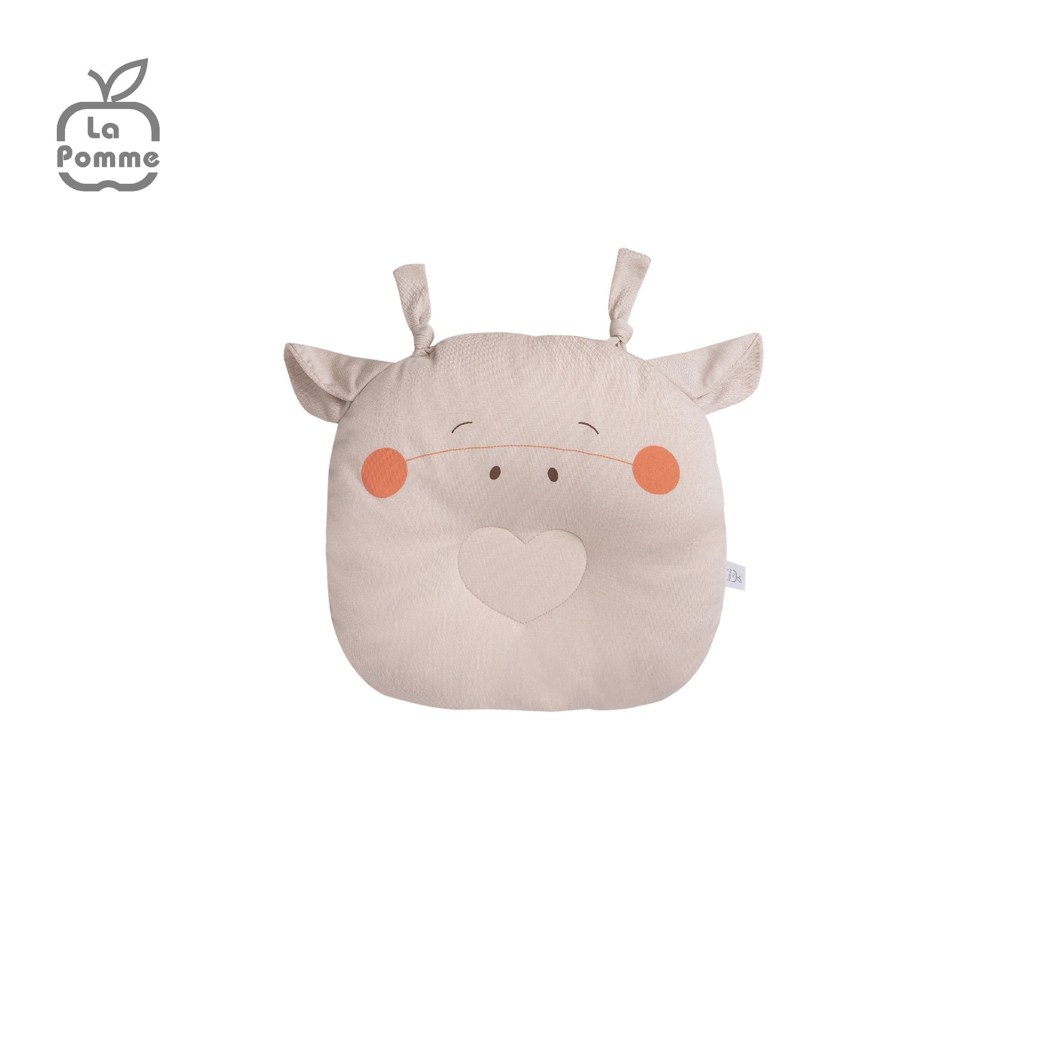 Gối sơ sinh nhân đôi vỏ gối La Pomme Dreamy - Hồng