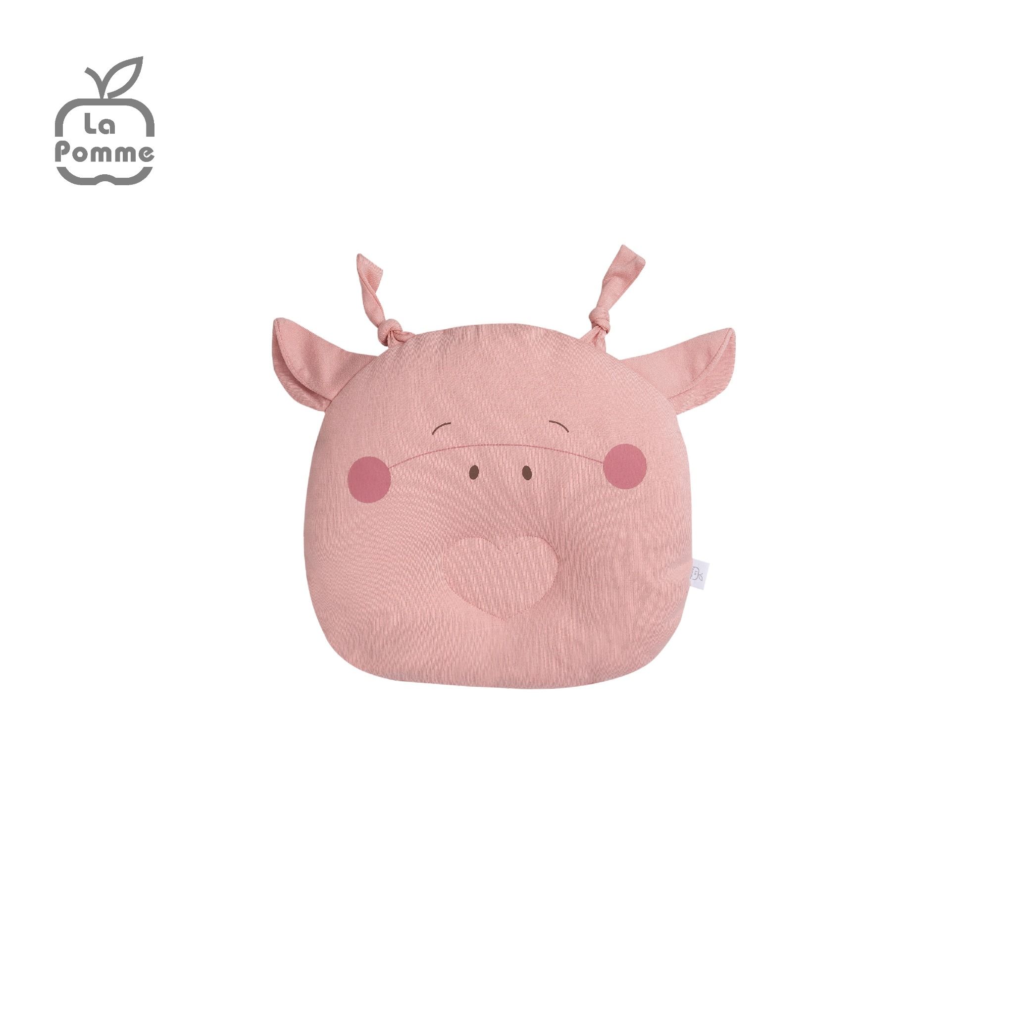 Gối sơ sinh nhân đôi vỏ gối La Pomme Dreamy - Hồng