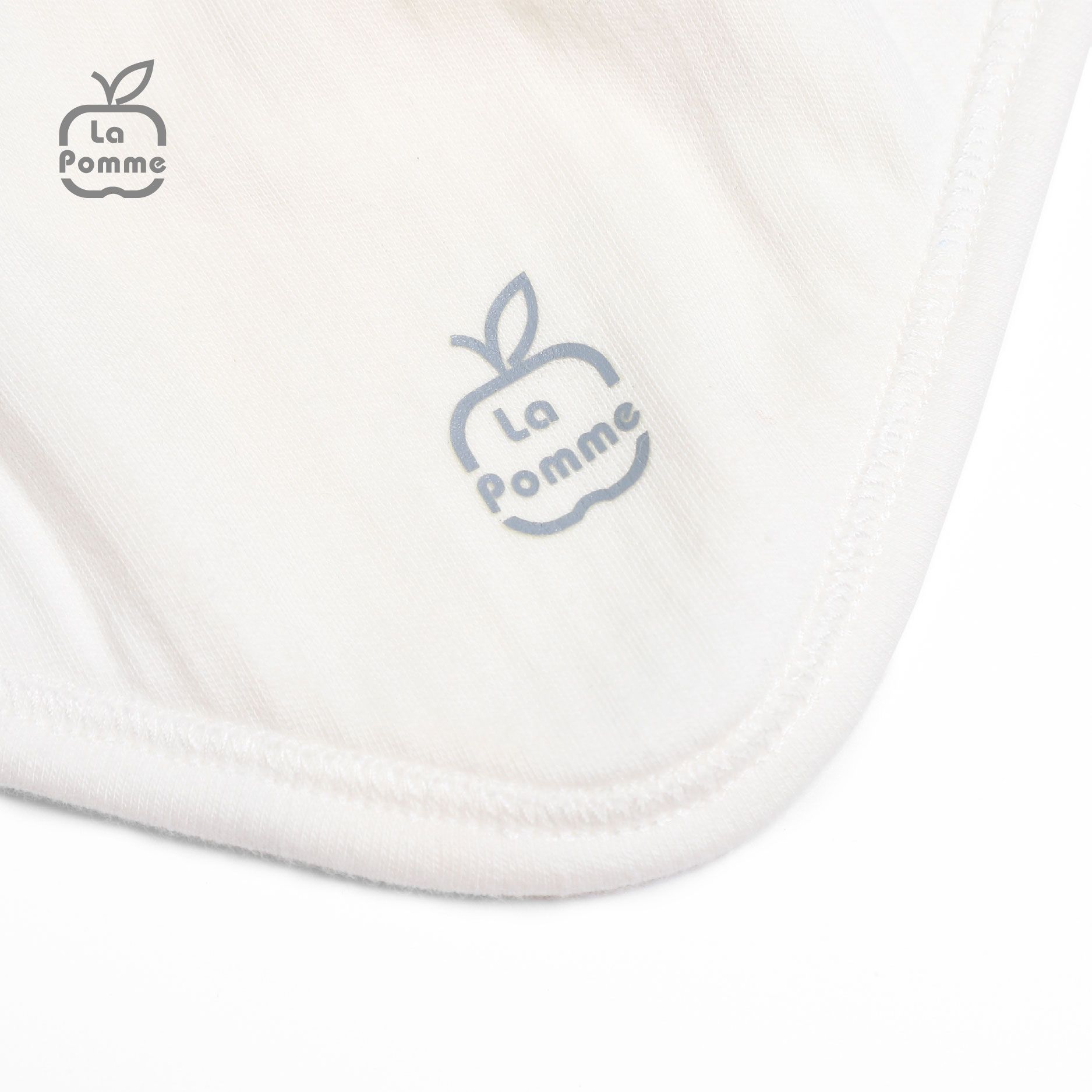 R060 Yếm La Pomme Ngôi sao nhỏ - 0M Trắng Xanh