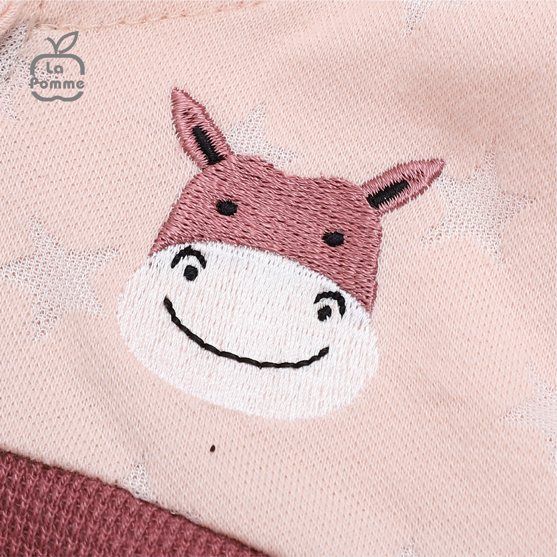Áo Gile mũ La Pomme Baby Donkey - Trắng