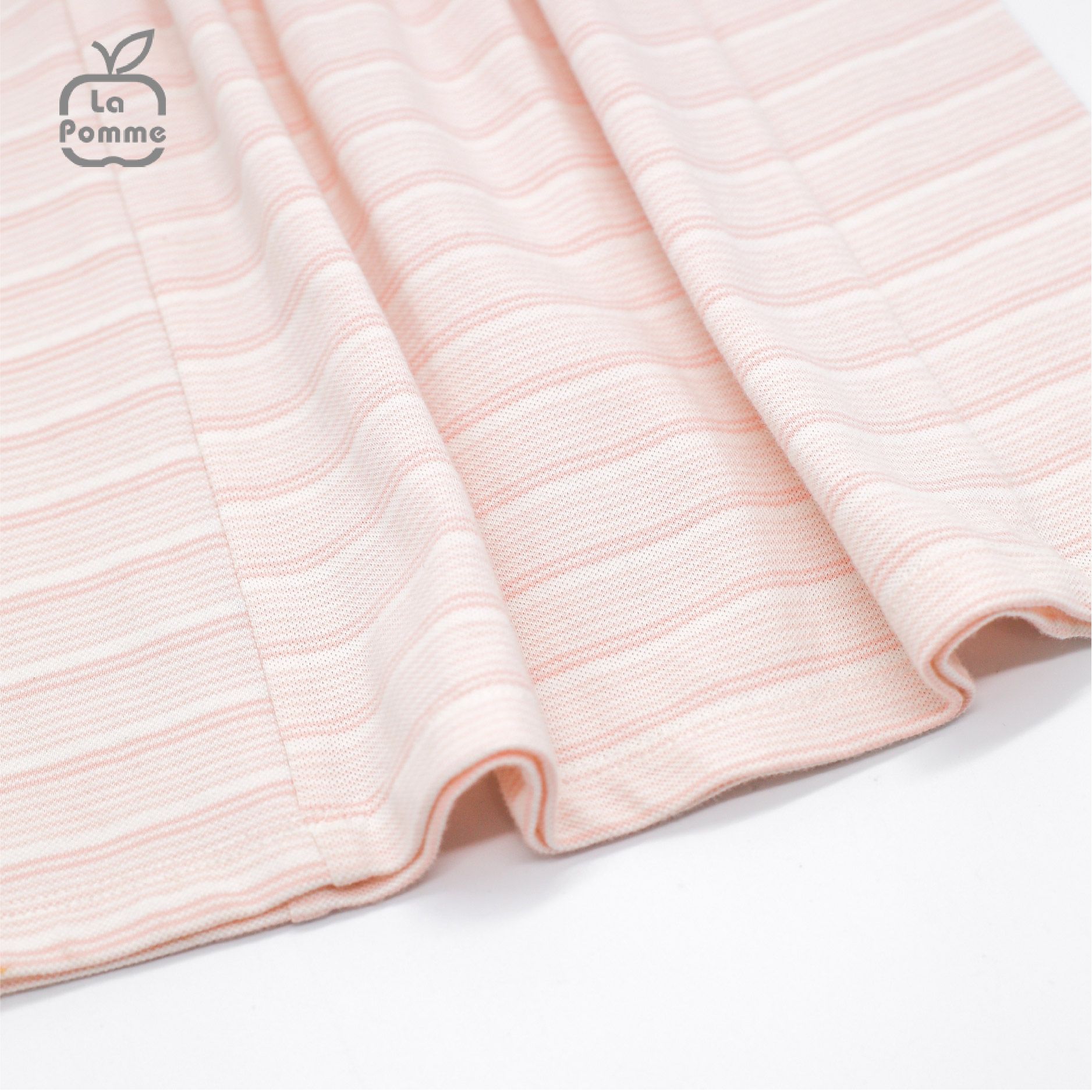 AD004 Đầm sát nách La Pomme thêu Táo nhỏ - Hồng