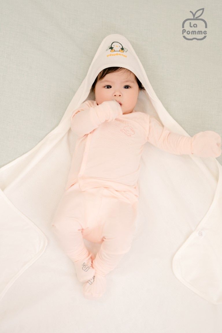 Bộ Dài Tay La Pomme Cúc lệch Dreamy Baby