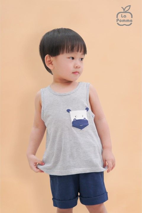Bộ ba lỗ La Pomme kẻ Hà mã vui nhộn - Kẻ ghi