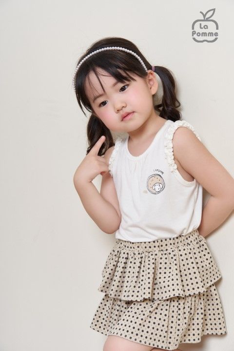 Bộ ba lỗ La Pomme Mùa hè dưa hấu - Trắng