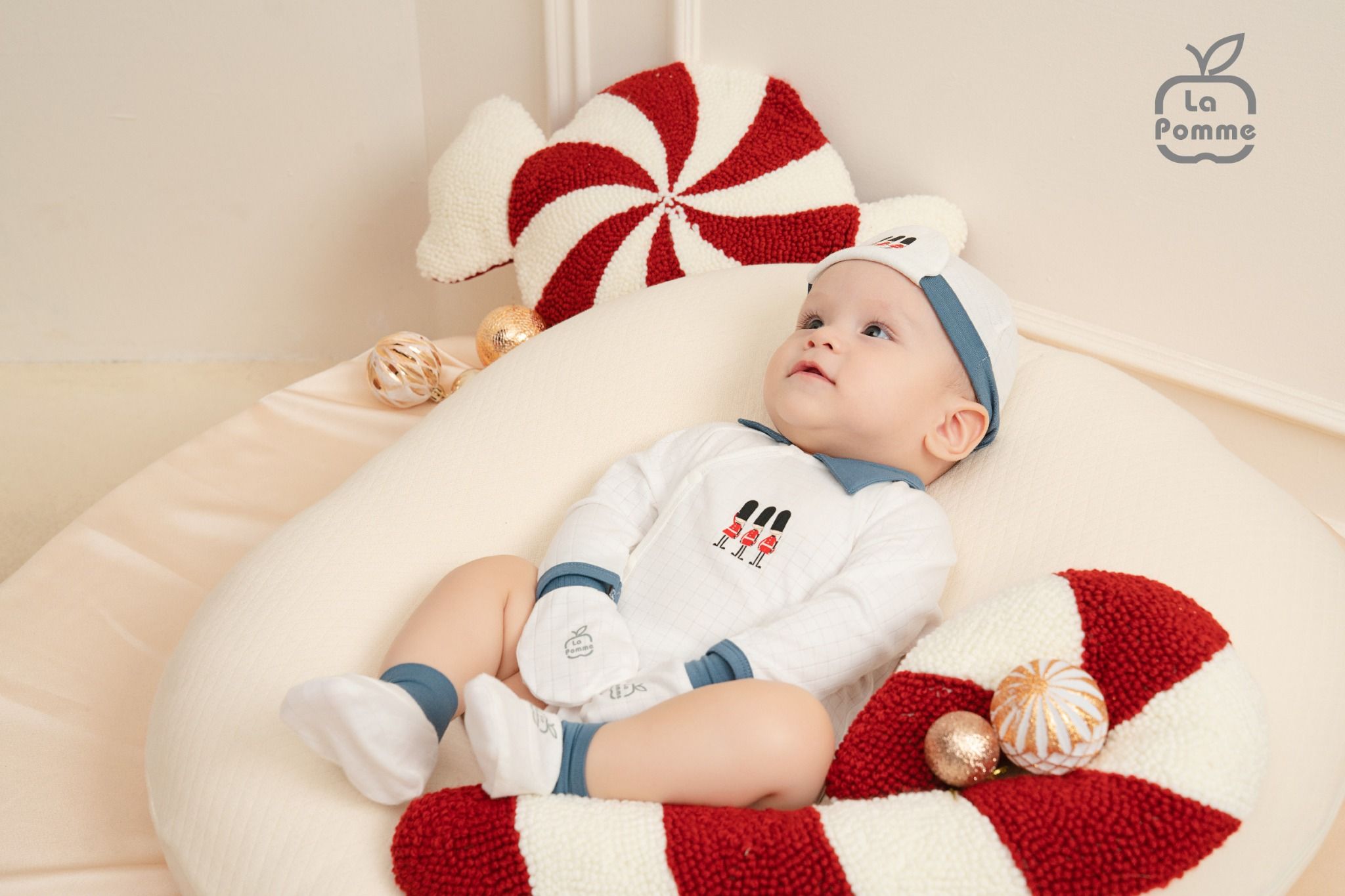 Set body chip dài tay kèm quần La Pomme Chú lính chì