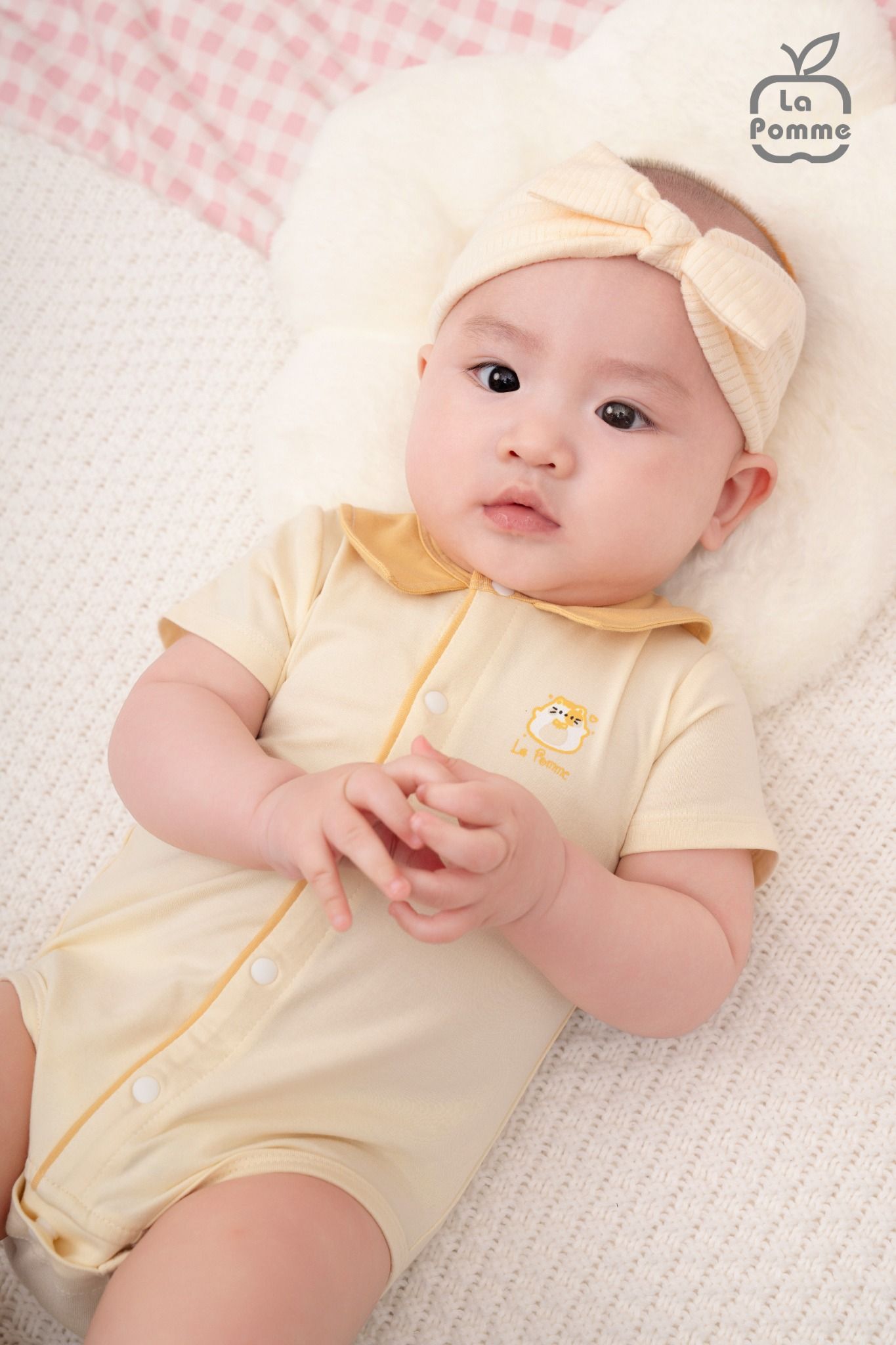 Body chip cộc tay La Pomme cổ Peter Pan