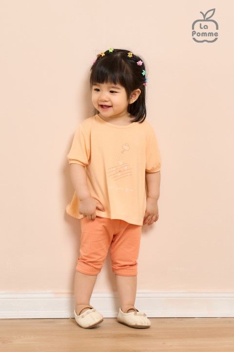 Bộ cộc tay La Pomme gieo mầm yêu thương - Tím