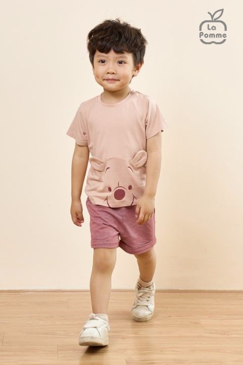 Bộ cộc tay La Pomme người bạn Gấu Pooh - Ghi