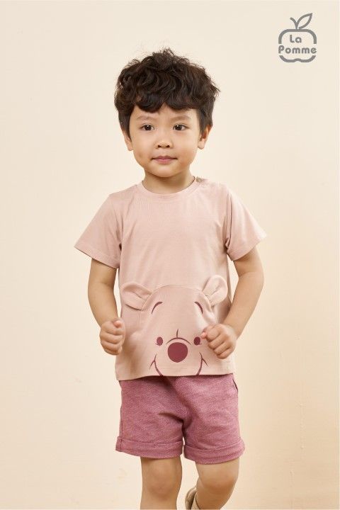 Bộ cộc tay La Pomme người bạn Gấu Pooh - Ghi