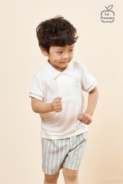 Bộ cộc tay La Pomme nhím ú oà - Nâu