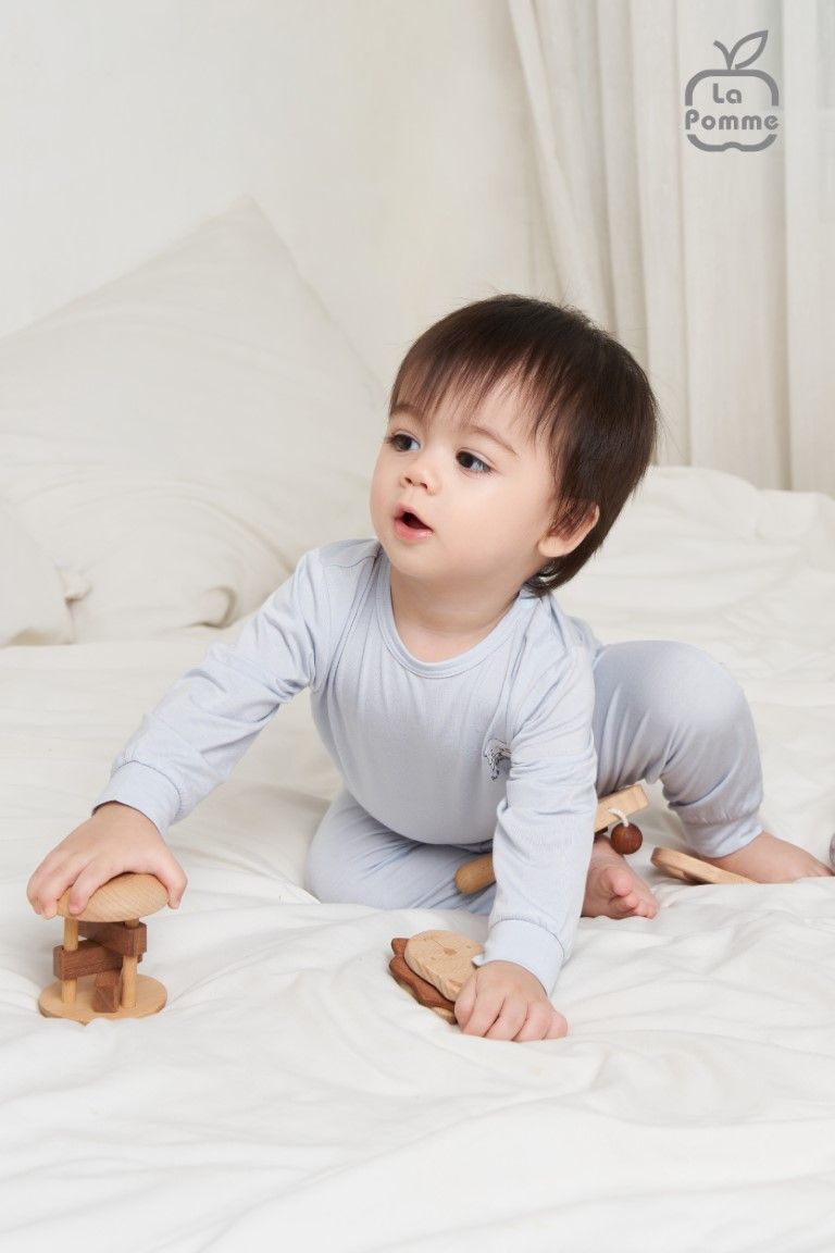 Bộ dài tay La Pomme bồng bềnh - Hồng