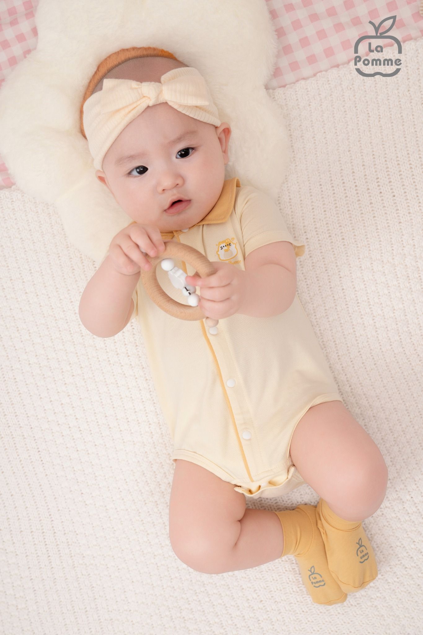 Body chip cộc tay La Pomme cổ Peter Pan