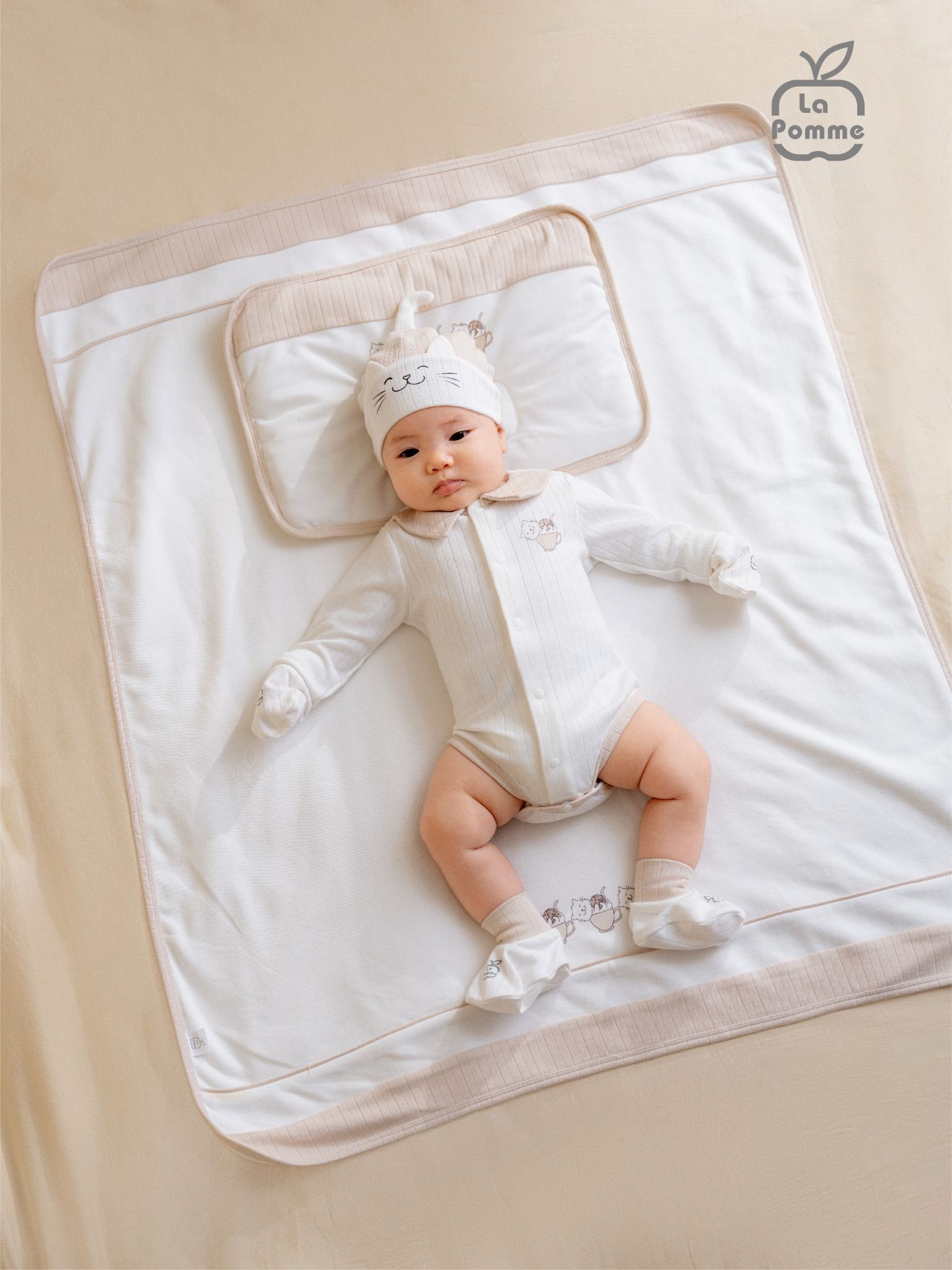 Set bao tay bao chân La Pomme mèo con ngộ nghĩnh