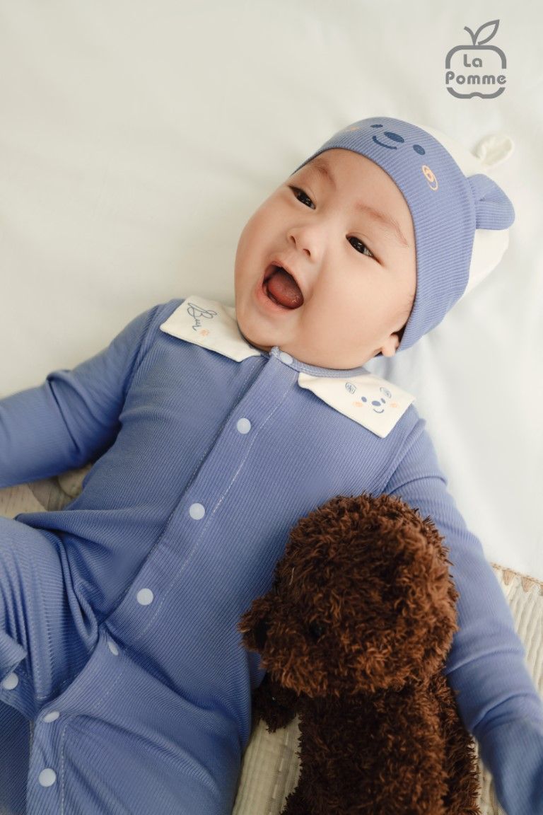 Body dài tay La Pomme hoạ tiết đáng yêu