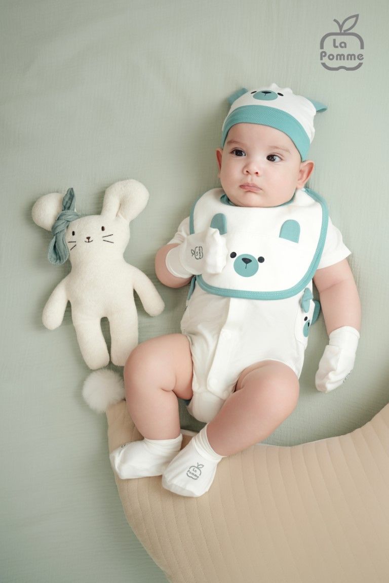 Body chip cộc tay La Pomme tai gấu
