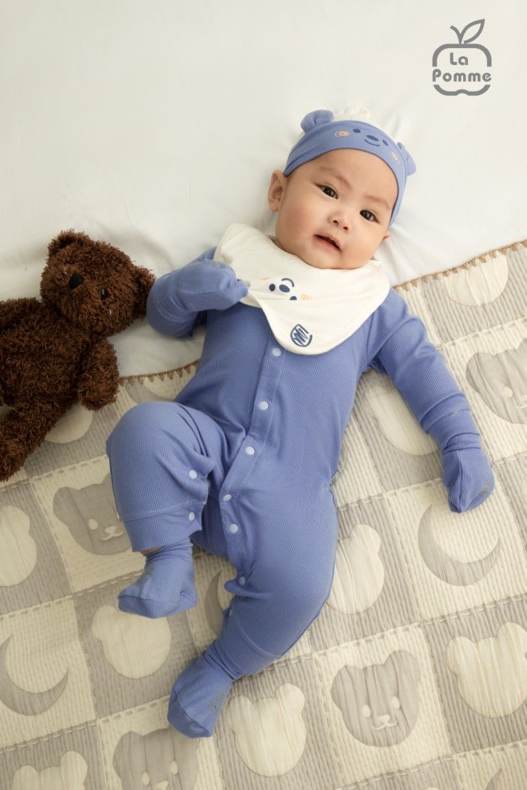 Body dài tay La Pomme hoạ tiết đáng yêu