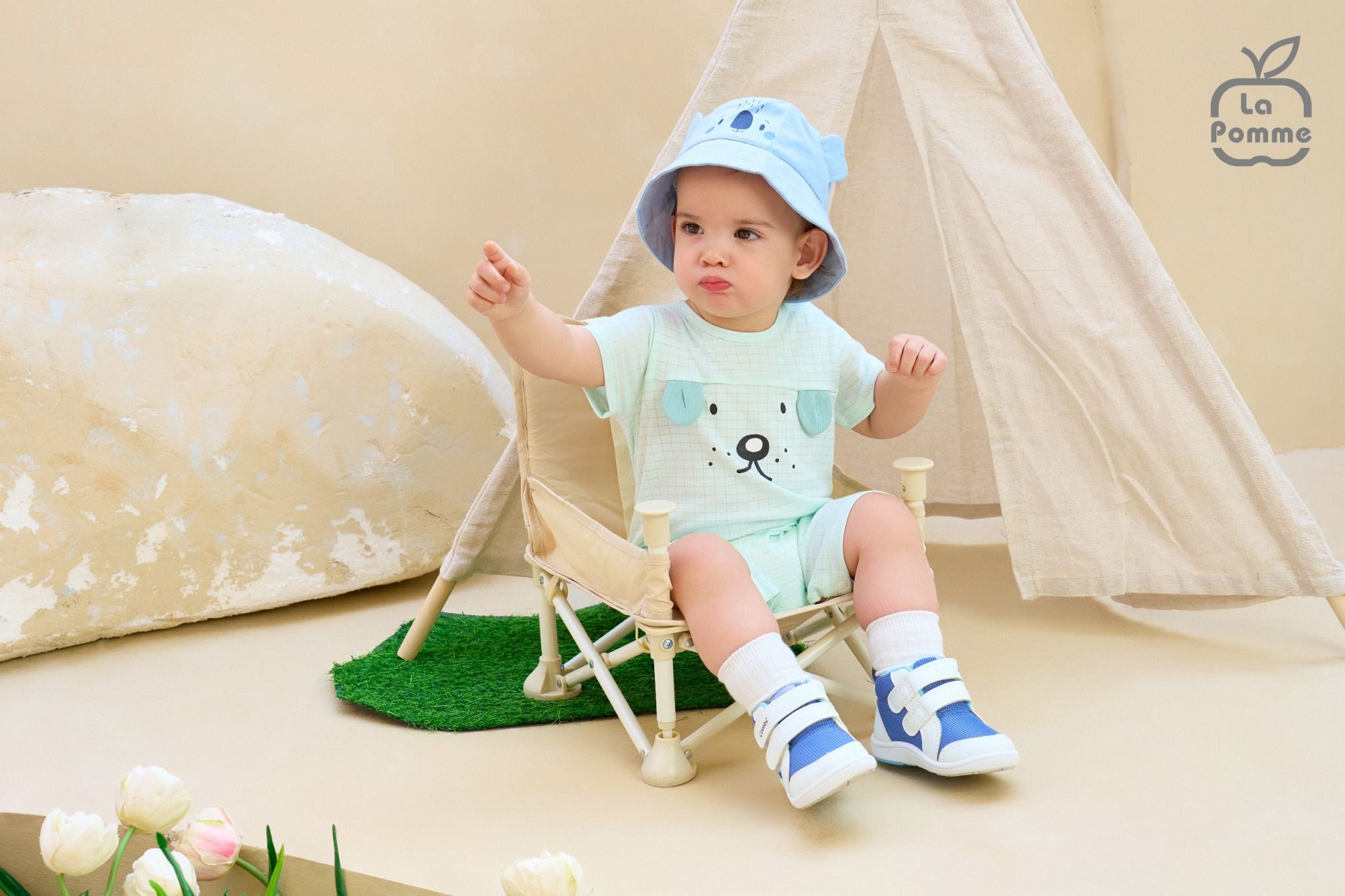 Body cộc tay La Pomme Cún con đáng yêu