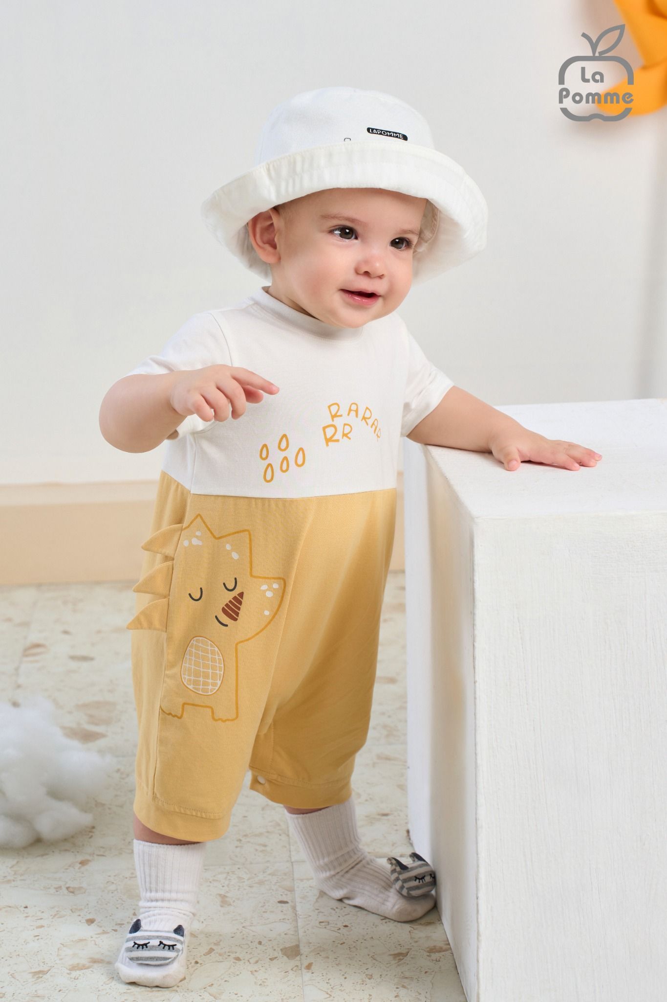 Body cộc tay La Pomme họa tiết thú ngộ nghĩnh