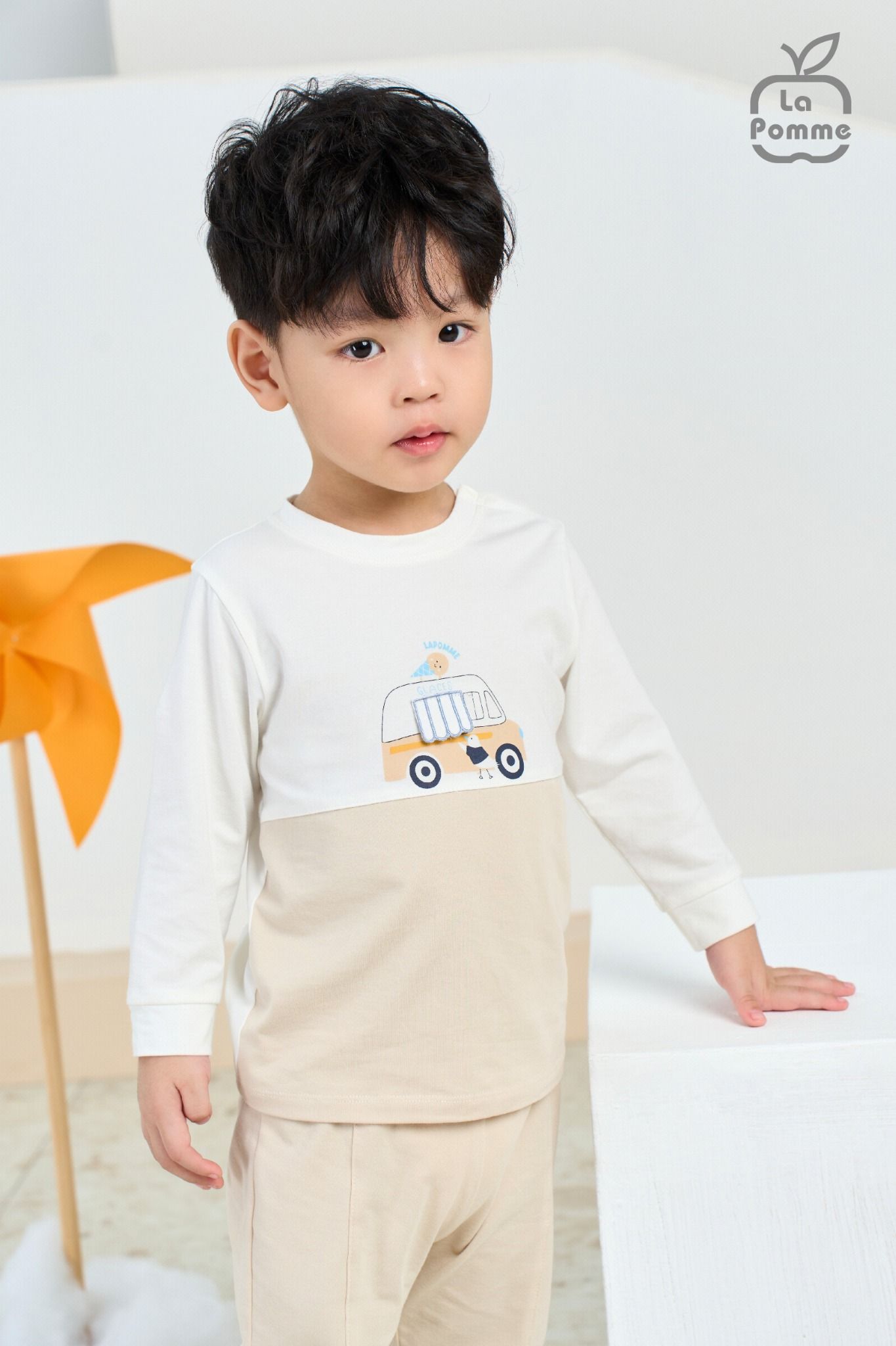 Bộ dài tay La Pomme Chuyến xe vui vẻ