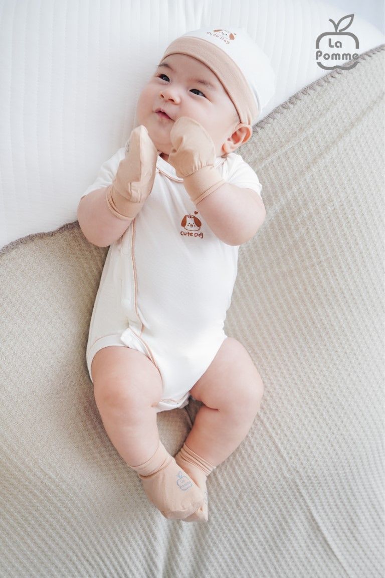 Set bao tay bao chân La Pomme baby kisses