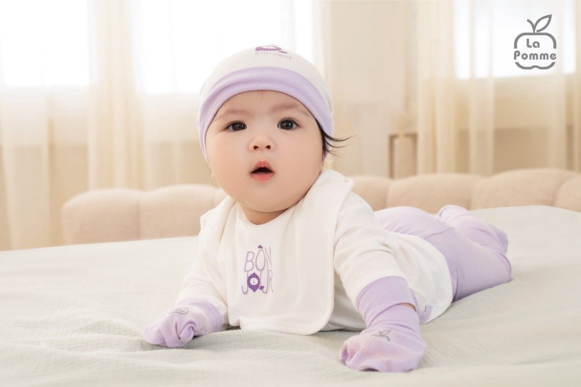 Set bao tay bao chân sơ sinh La Pomme Bonjour