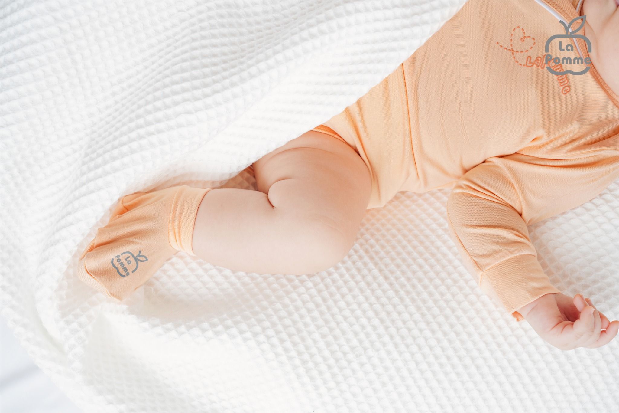 Body chip dài tay La Pomme vườn cổ tích - Ghi