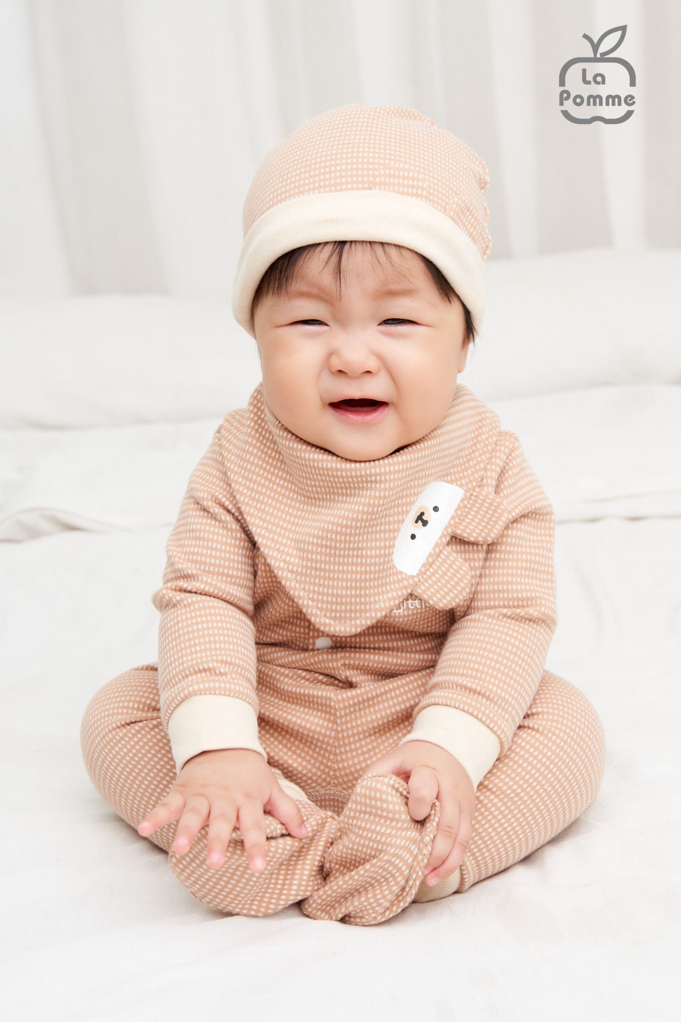 Set bao tay bao chân La Pomme Caro Bear
